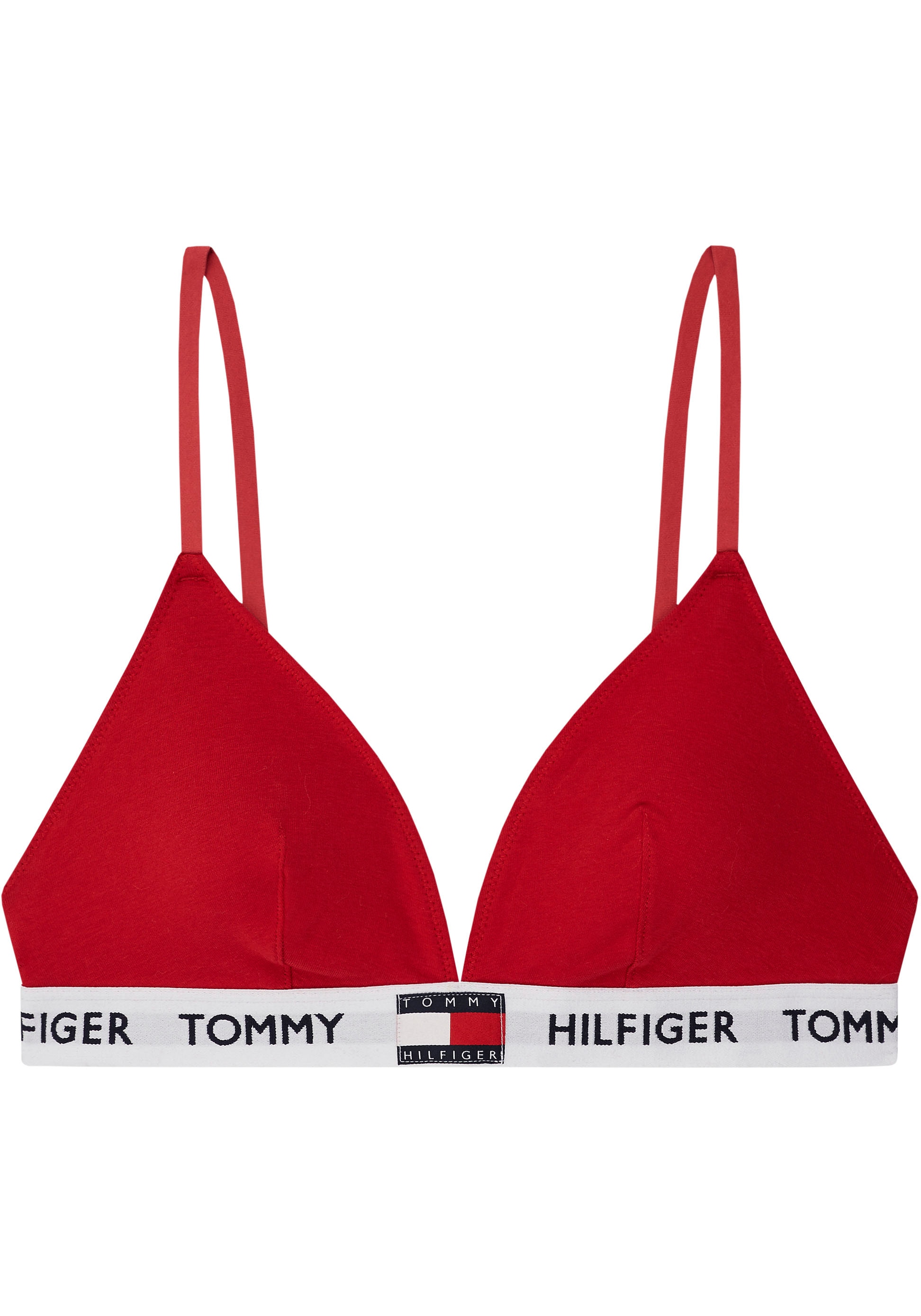 Tommy Hilfiger Underwear Triangel-BH »PADDED TRIANGLE BRA«, mit Tommy Hilfger Logo-Schriftzug & Flag auf dem Elastiktape