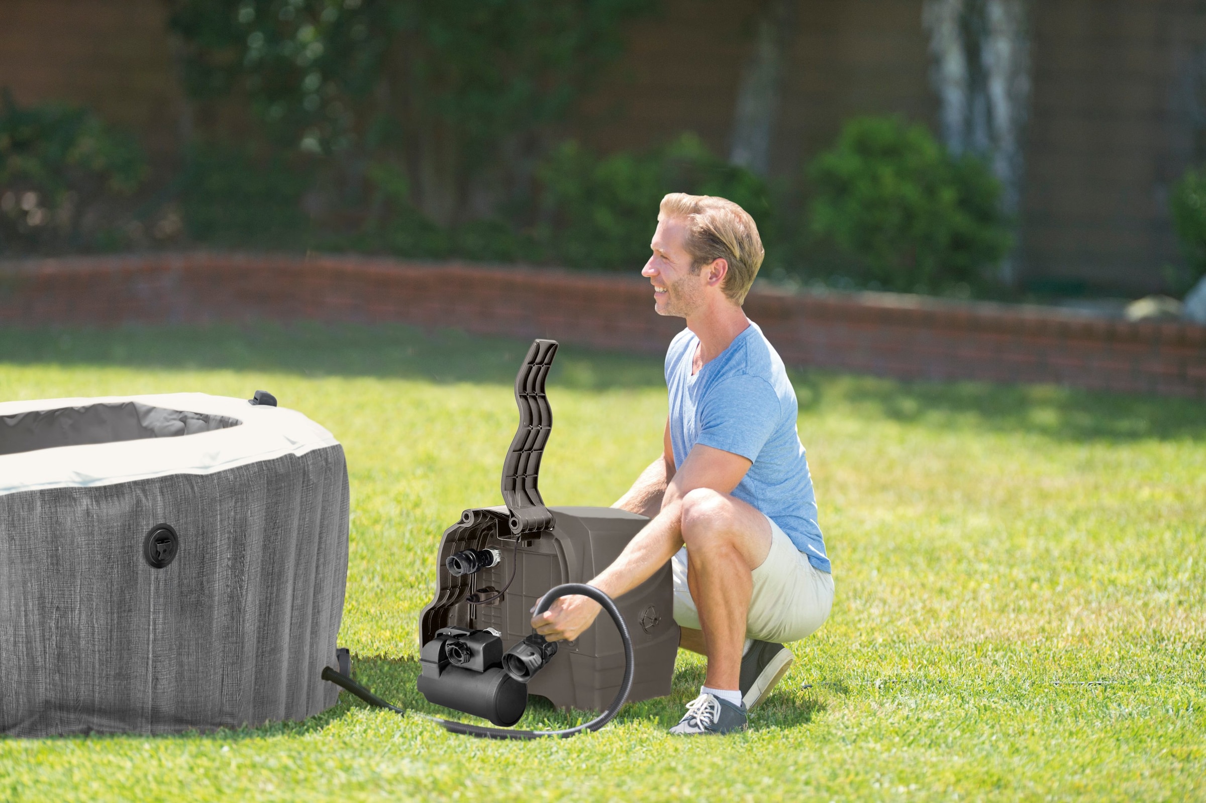 Intex Whirlpool »Greywood Deluxe« 145 cm Durchmesser