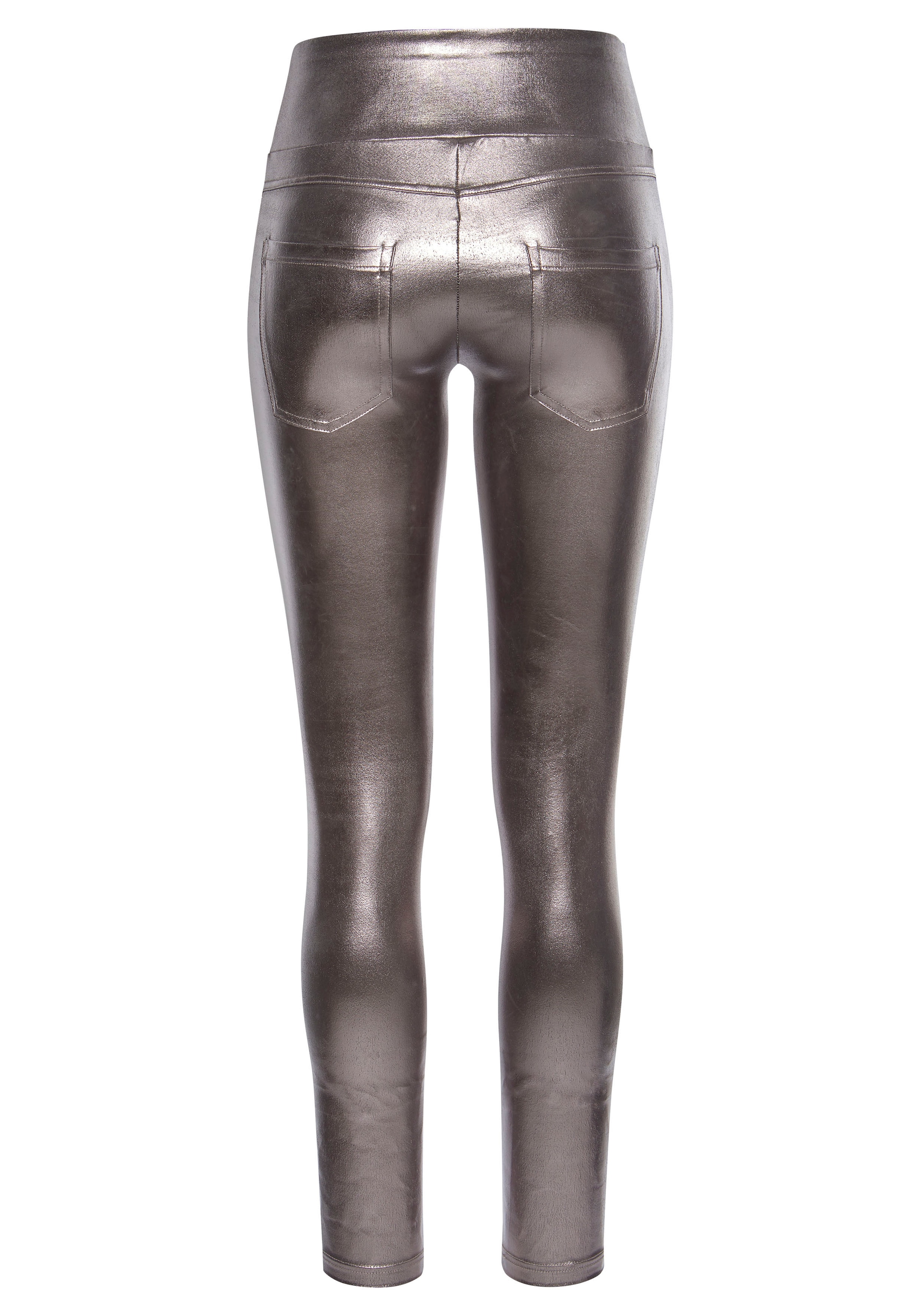 LASCANA Leggings, mit bei ♕ glänzender Beschichtung