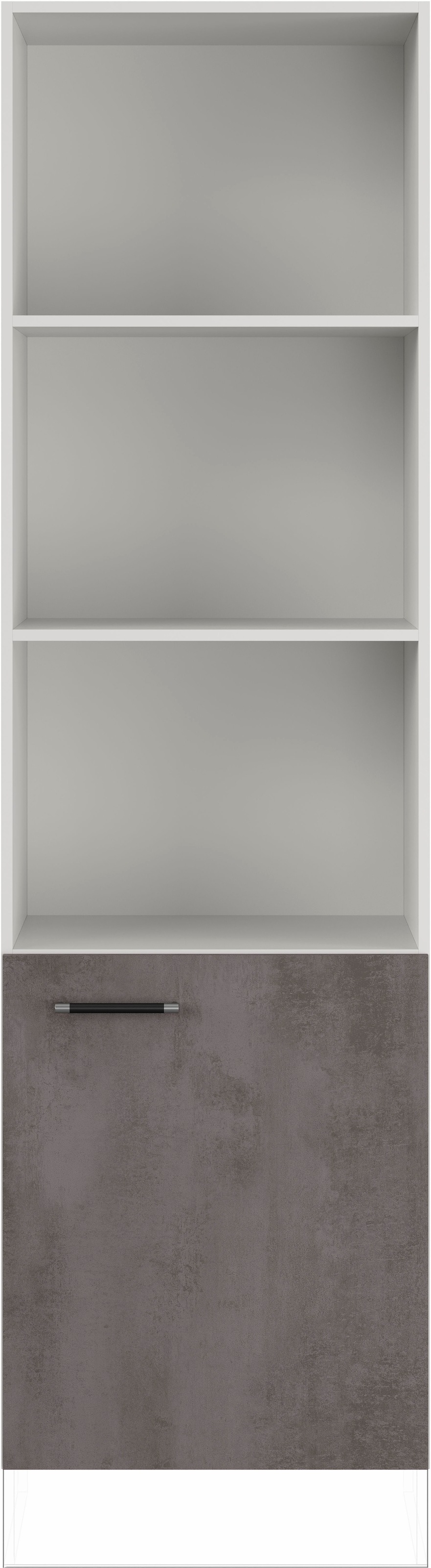 IMPULS KÜCHEN Seitenschrank »"Prag", Breite/Höhe: 60/205,1 cm« vormontiert, mit Drehtür, mit verstellbaren Fachböden