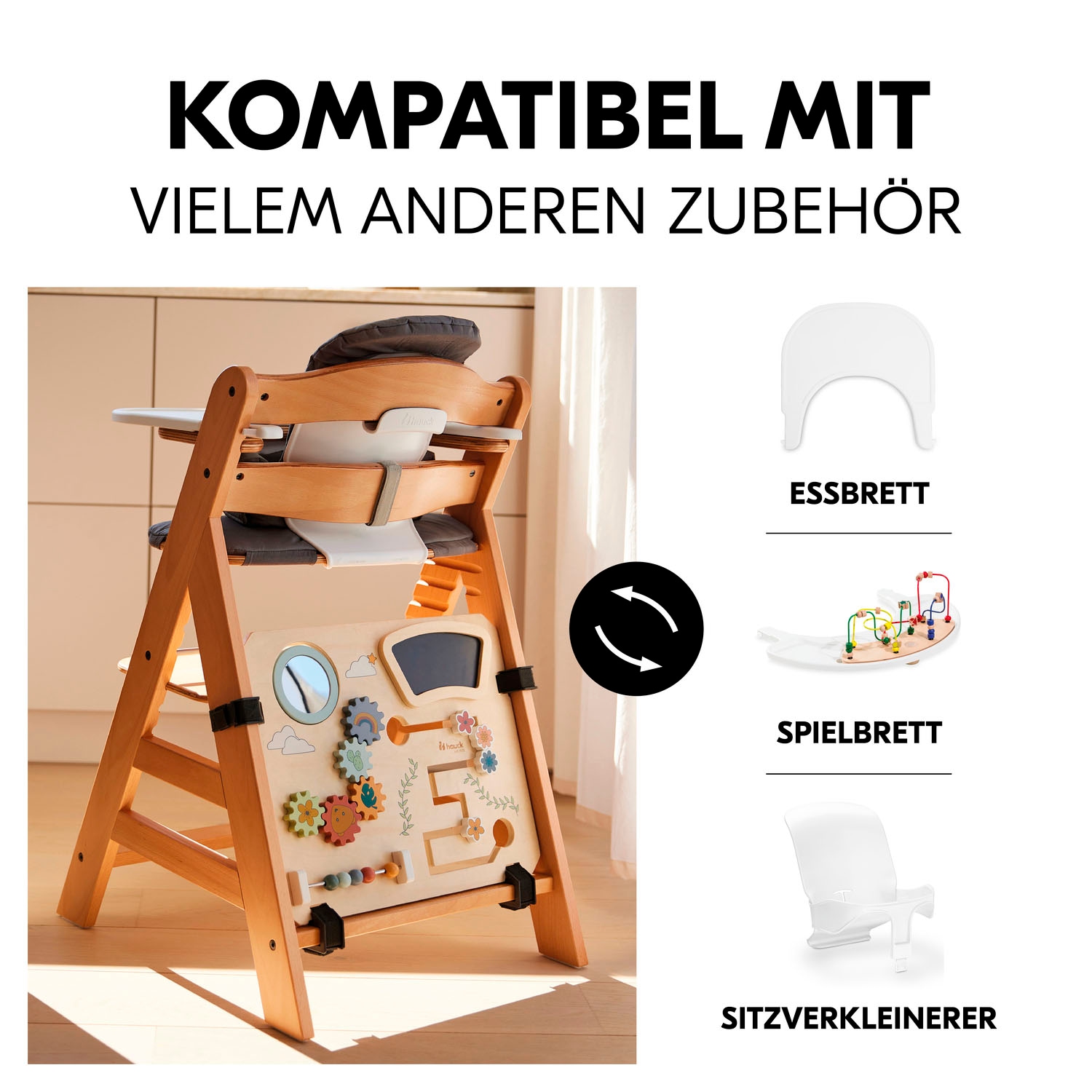 Hauck Motorikbrett »Highchair Play Board«, FSC® - schützt Wald - weltweit; für Hochstühle Alpha+, Beta+, Arketa