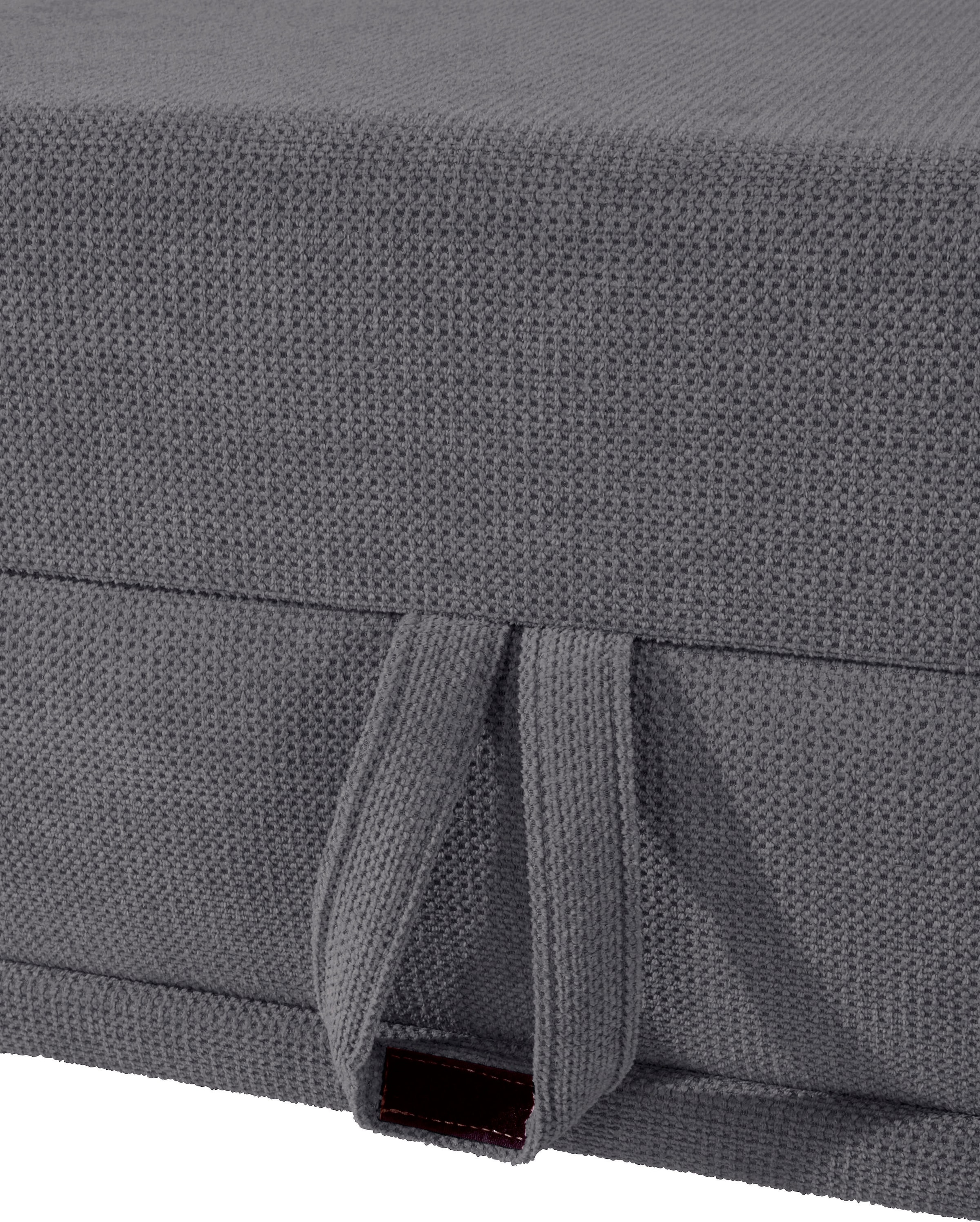 Places of Style Wohnlandschaft »Costello U-Form, mit Sitztiefenverstellung, Armteilverstellung und«, 3 Nierenkissen, optional Bettfunktion und Bettkasten