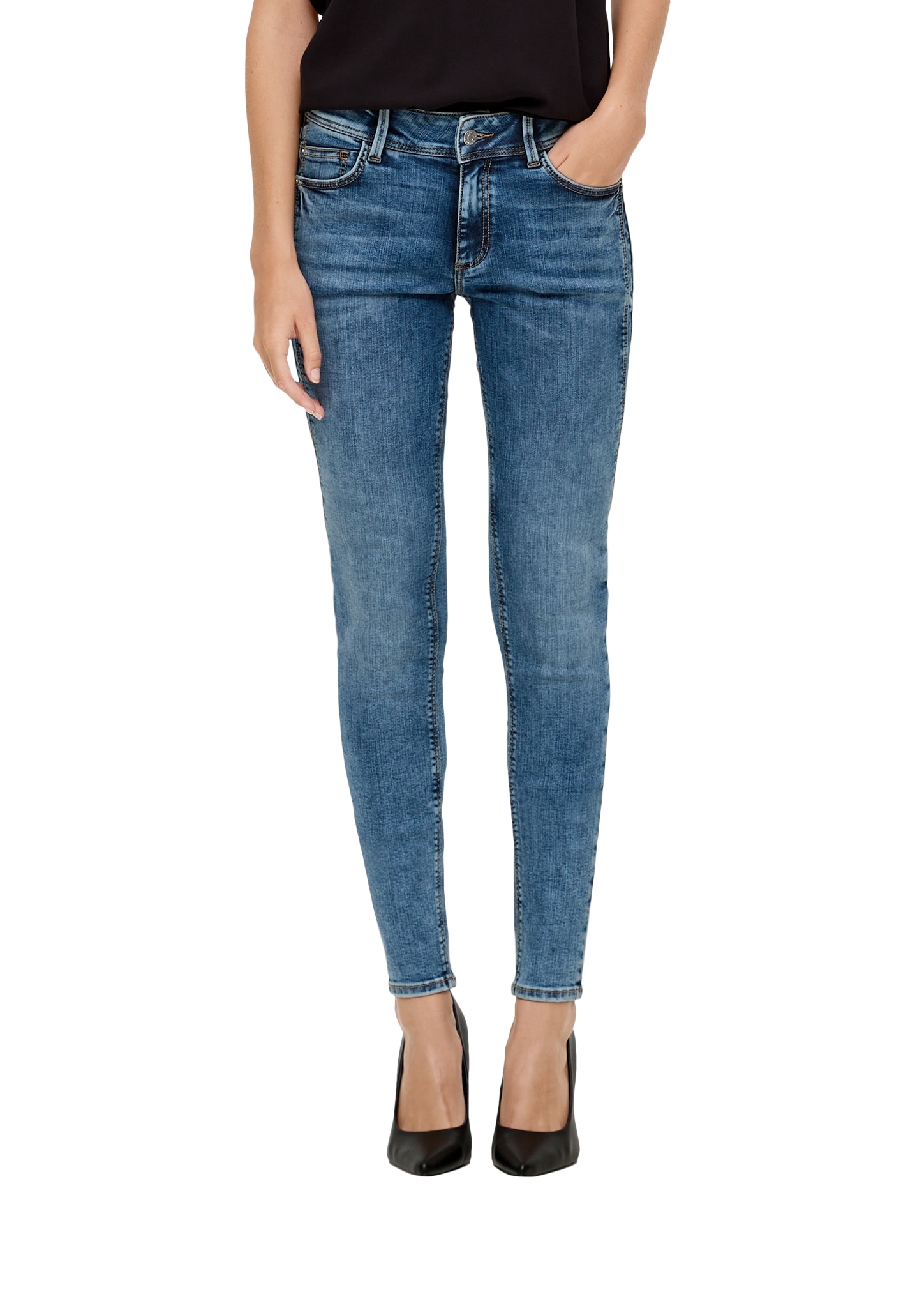 5-Pocket-Jeans, in Washed-Optik