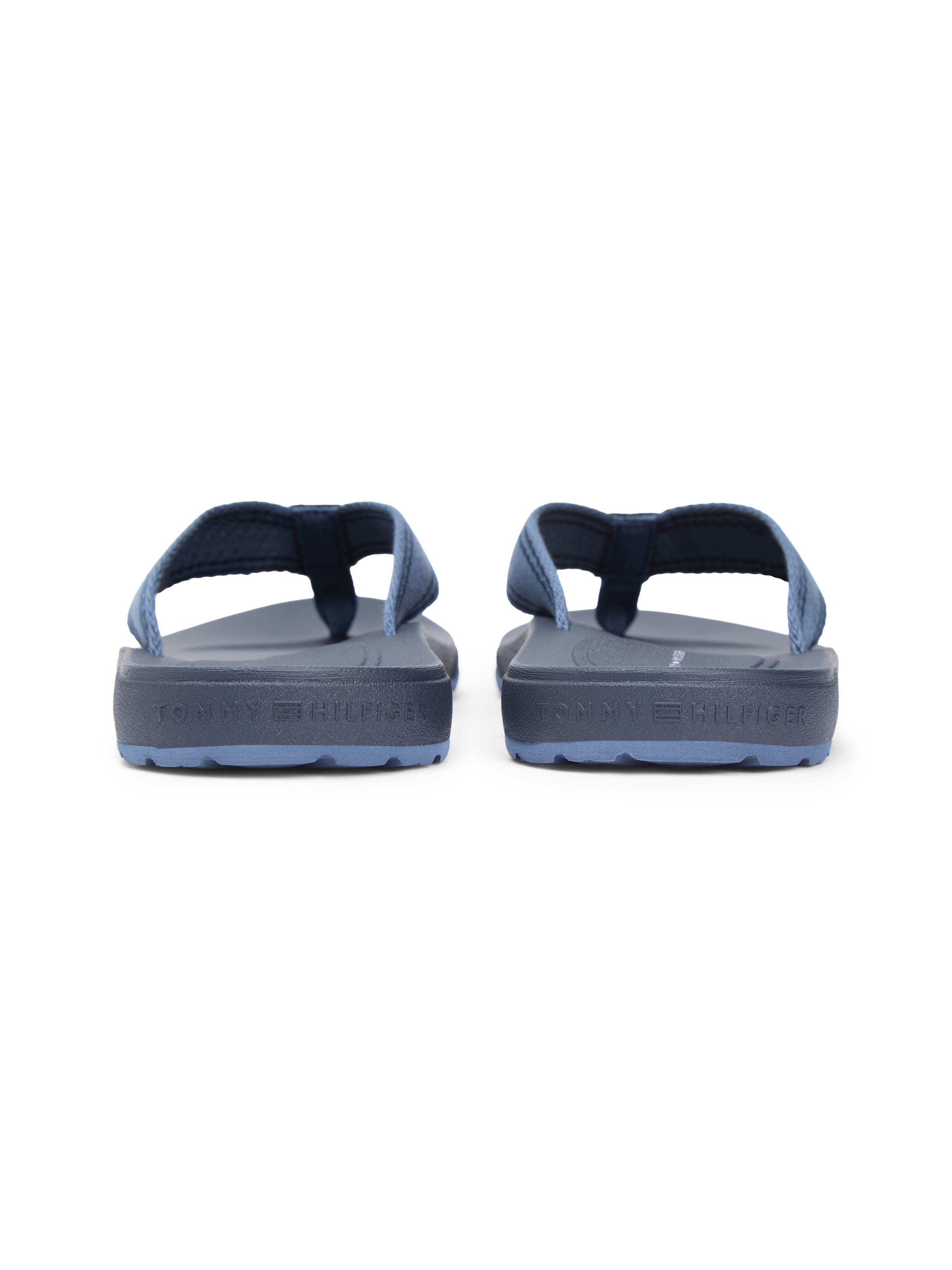 Tommy Hilfiger Zehentrenner »MOLDED HILFIGER BEACH SANDAL«  , Plateau, Sommerschuh, Strandschuh mit Streifen