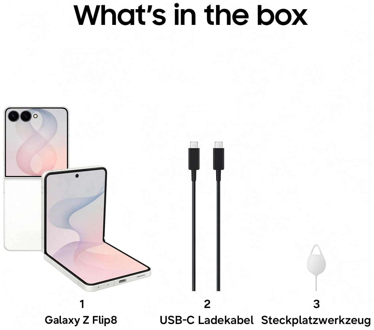 Samsung Smartphone »Z Flip8« cream