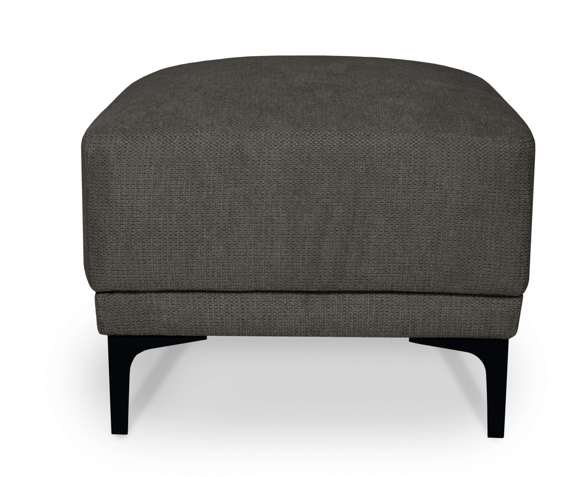 OTTO home Polsterhocker »Xander« 1 Stk. tlg. Breite 58 cm, Soft-Touch Chenille, schwarze Metallfüße
