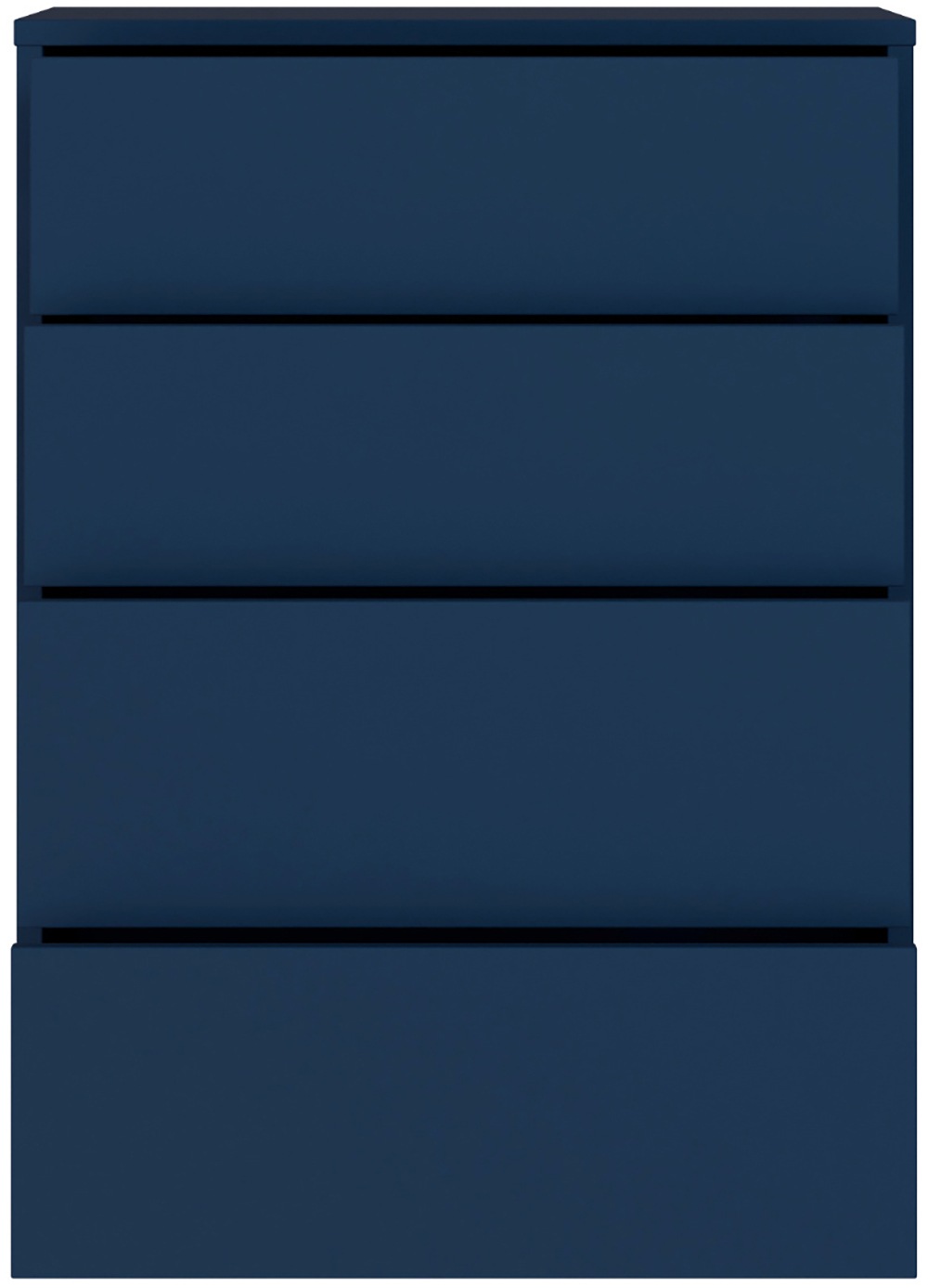 FORTE Kommode »Alice Springs, Kommode 4 Schubkästen B/H/T 74,5/99,1/34,9 cm« Schubkästen mit Vollauszug, Grifflos, Push to open