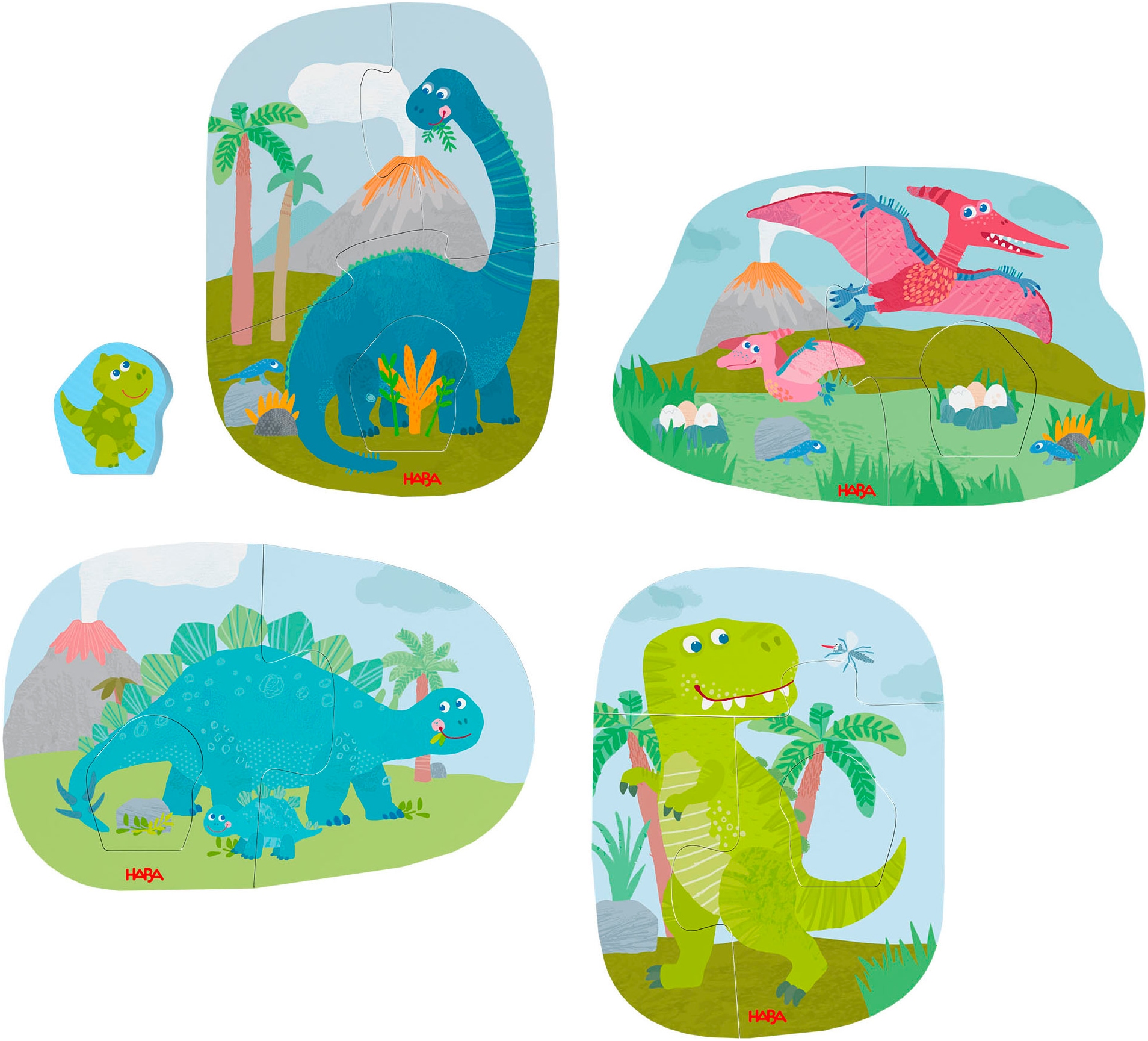 Haba Puzzle »4 erste Puzzles Dinos«