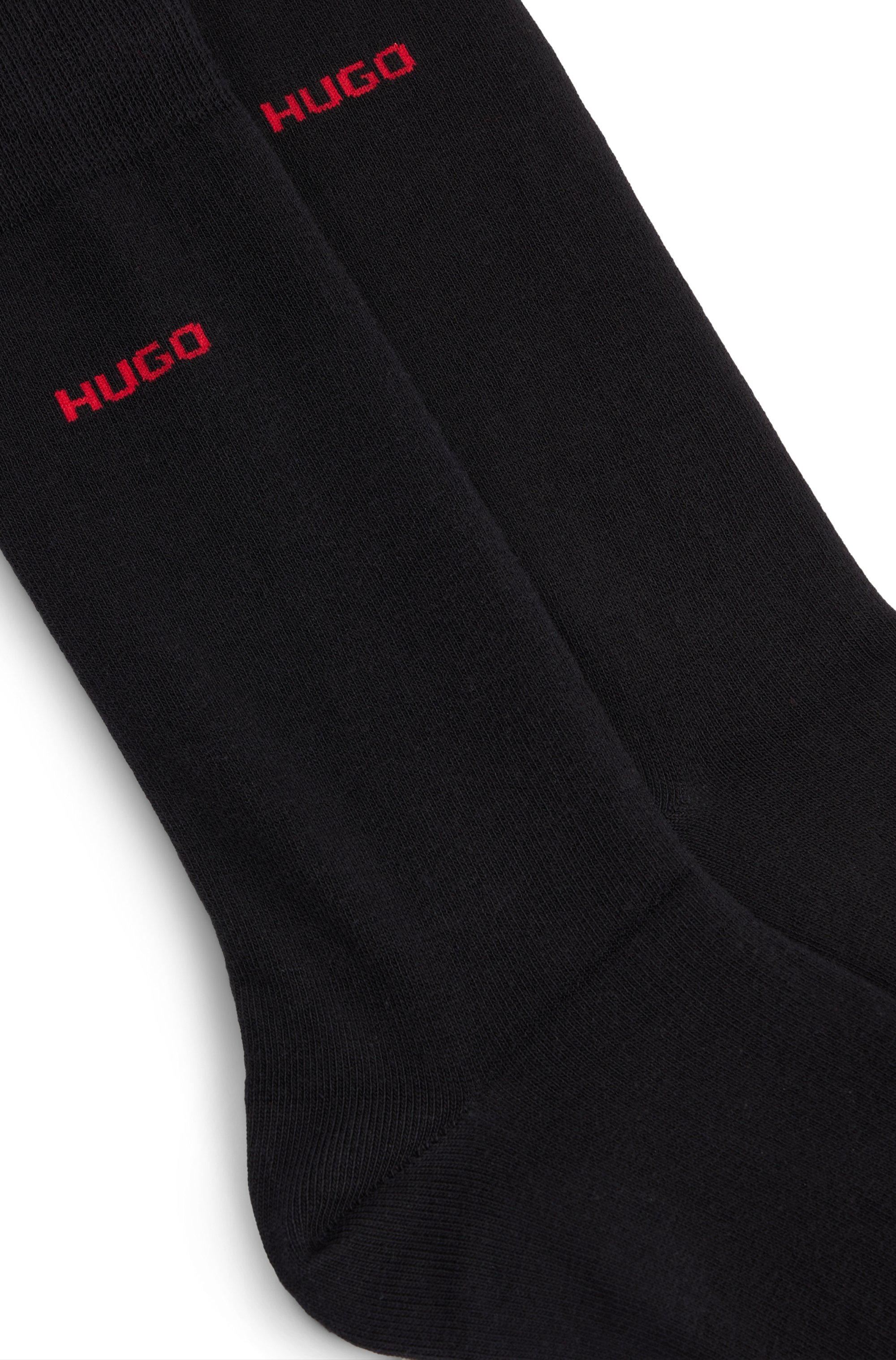 HUGO Underwear Businesssocken »2P RS UNI CC«, (Packung, 2 Paar, 2er Pack), mit kontrastfarbenem HUGO Logo-Schriftzug