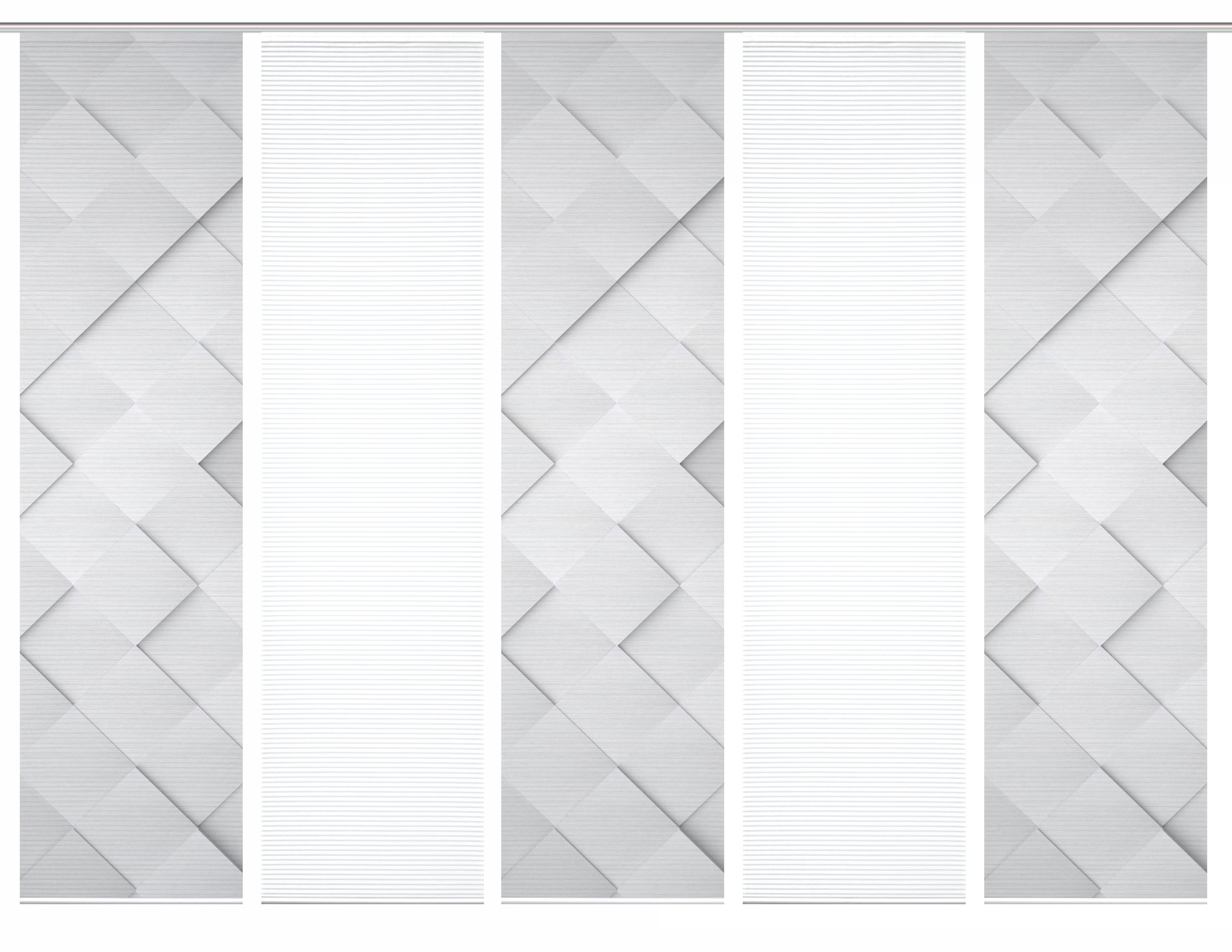 HOME in green Schiebegardine »SYLVIA« Paneelwagen 5 Stk. tlg. SET DIGITALDRUCK,BAMBUSOPTIK RECYCELT