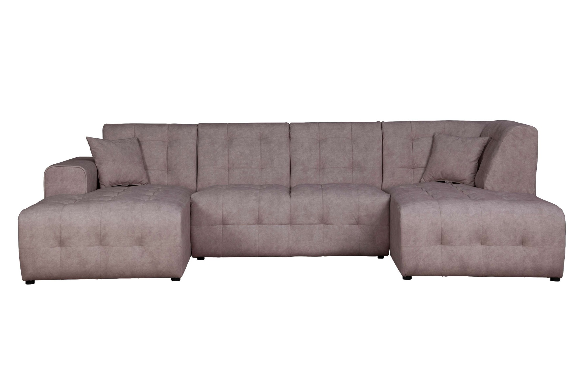 Home affaire Wohnlandschaft »Nosia U-Form«, incl. 2 Zierkissen, mit feiner Steppung