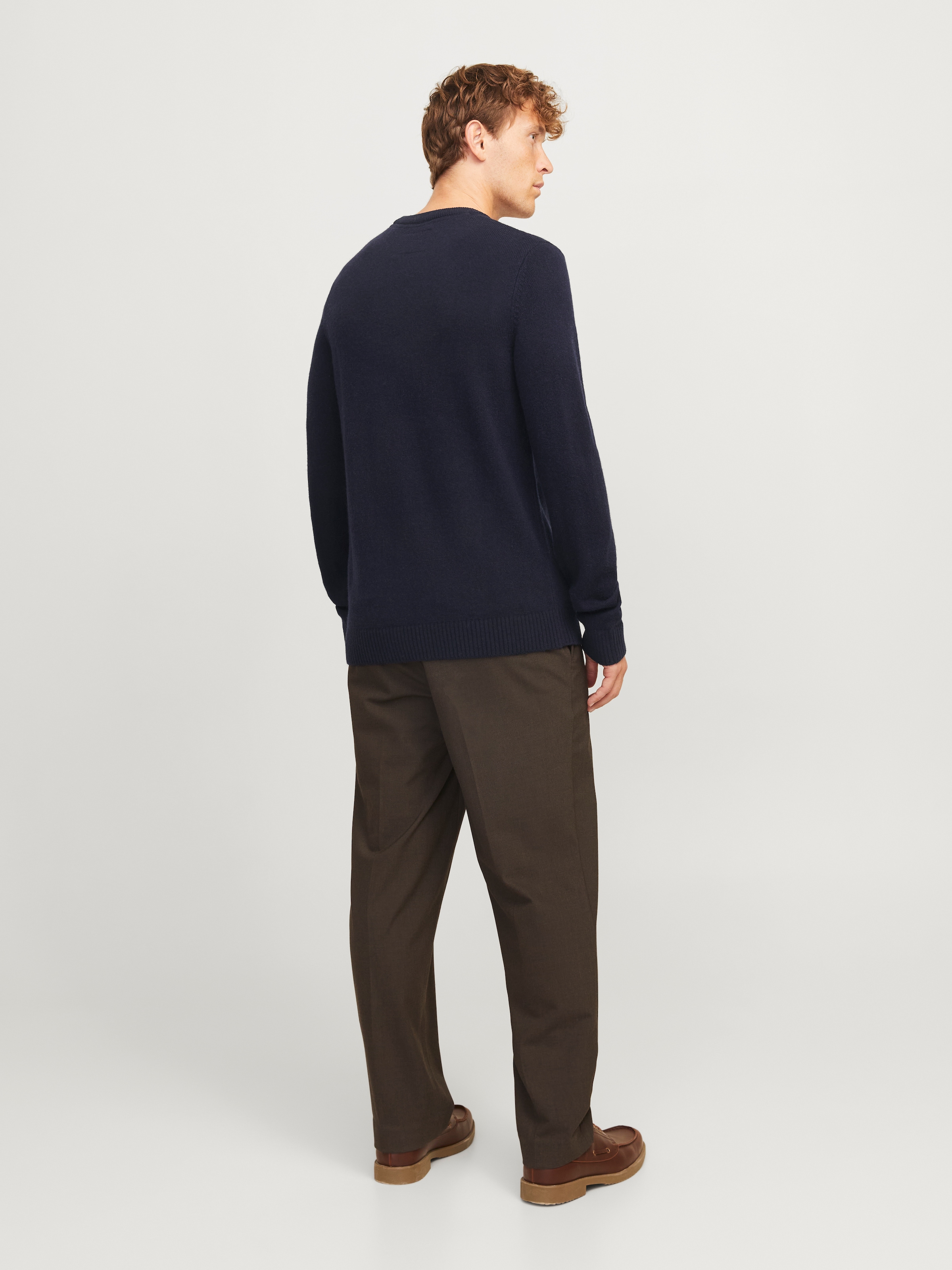 Jack & Jones Rundhalspullover »JPRBLULAMBSWOOL KNIT CREW NECK«
