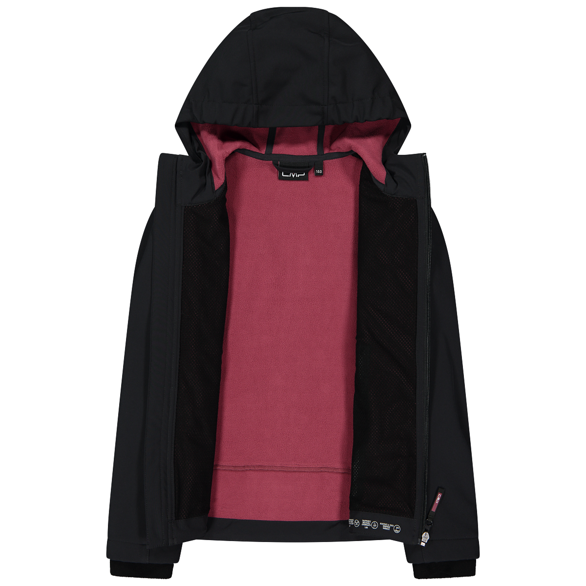 CMP Softshelljacke »KID G JACKET FIX HOOD für Kinder43405465« mit Kapuze Atmungsaktiv & Wasserabweisend & Windabweisend ,Übergangsjacke