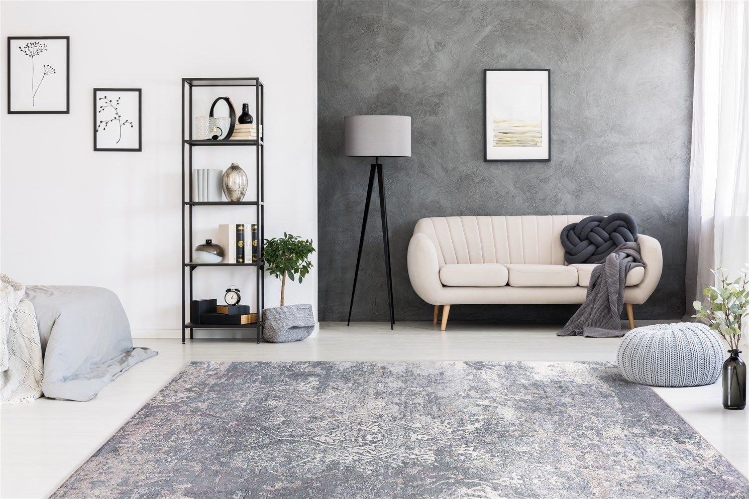 Padiro Teppich »Rhodin 1125« rechteckig 6 mm Höhe Vintage-Design, Flachflorteppich, pflegeleicht