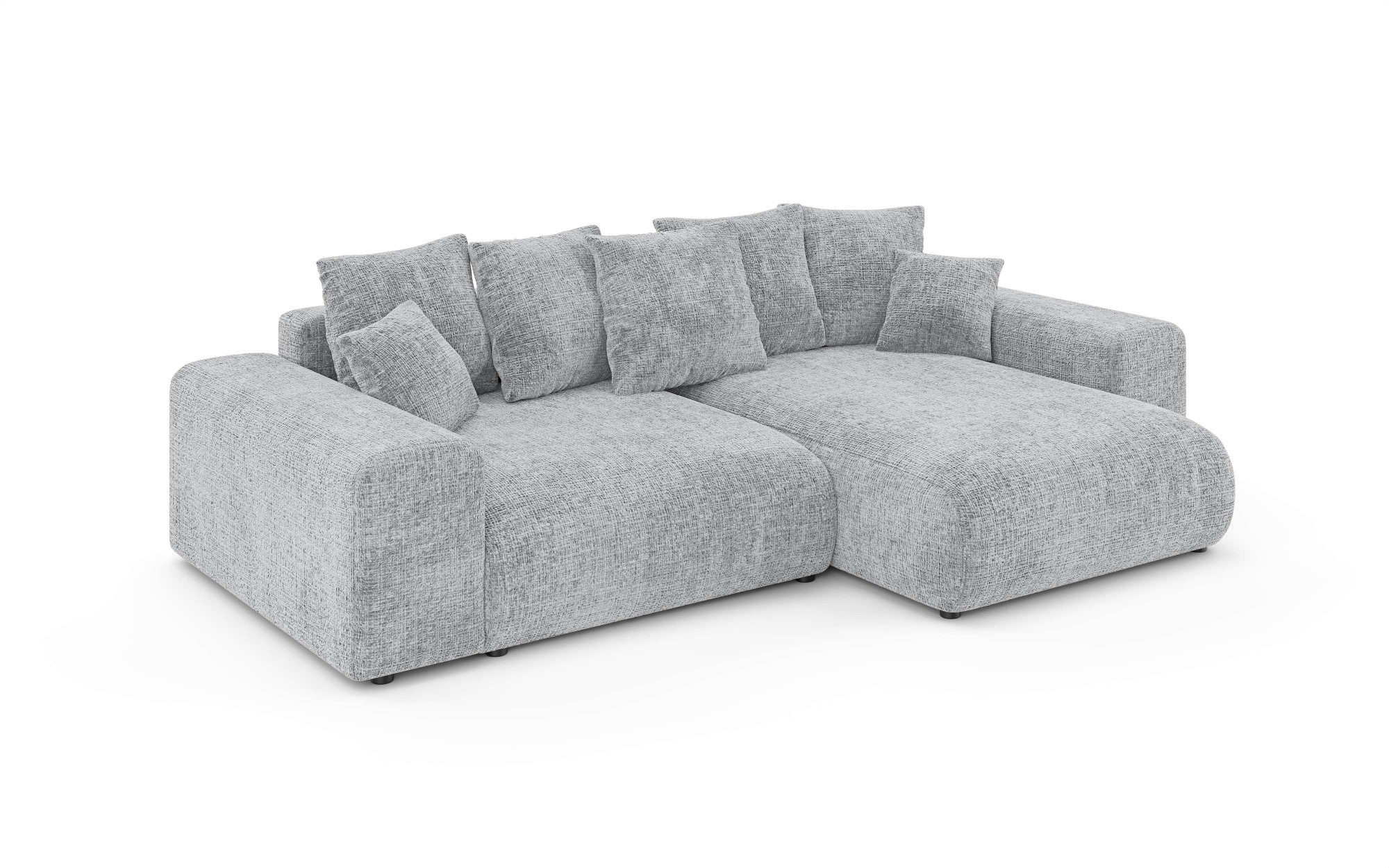 Home affaire Ecksofa »LAKESIDE mit Bettfunktion und Bettkasten, B/T/H 257/166/84 cm«, L-Form, Recamiere beidseitig montierbar, mit Wellenunterfederung