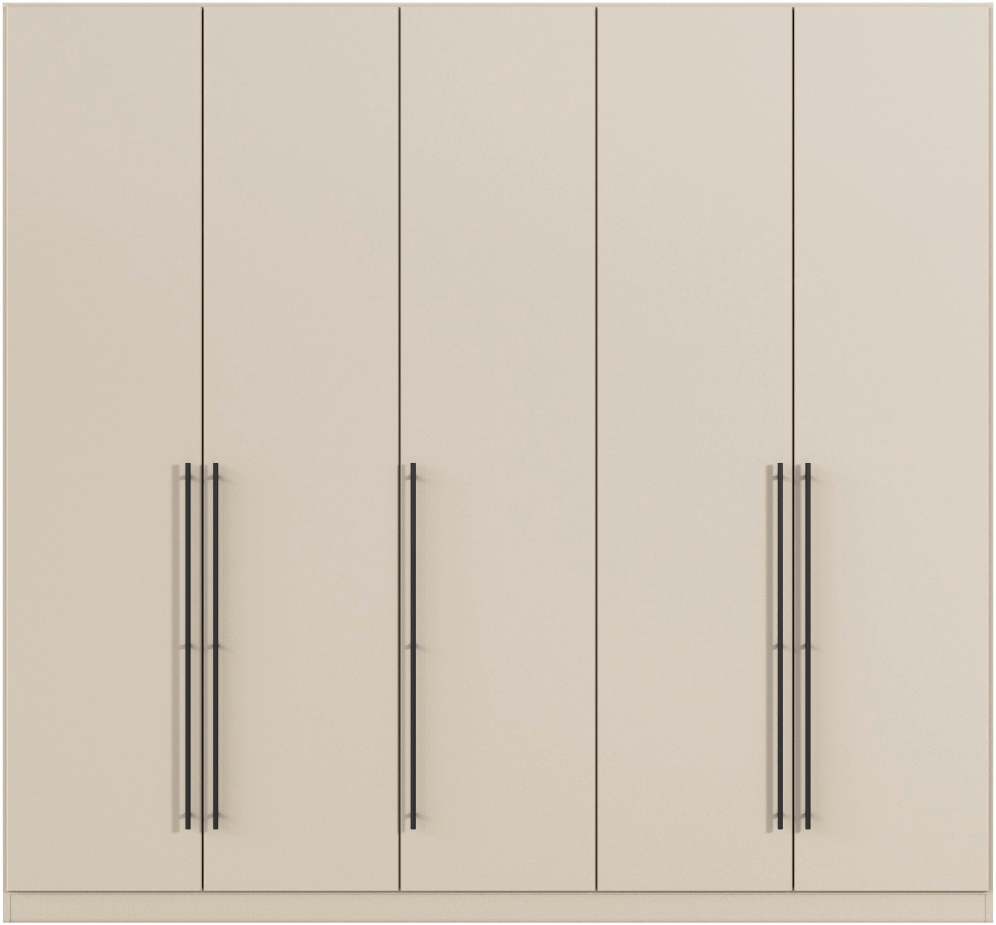 rauch Kleiderschrank »Drehtürenschrank Schrank Garderobe Wäscheschrank Schlafzimmer AVOLA«, (in 3 verschiedenen Ausstattungen BASIC/CLASSIC/PREMIUM), mit hochwertigen Stangengriffen in Schwarz aus Metall MADE IN GERMANY