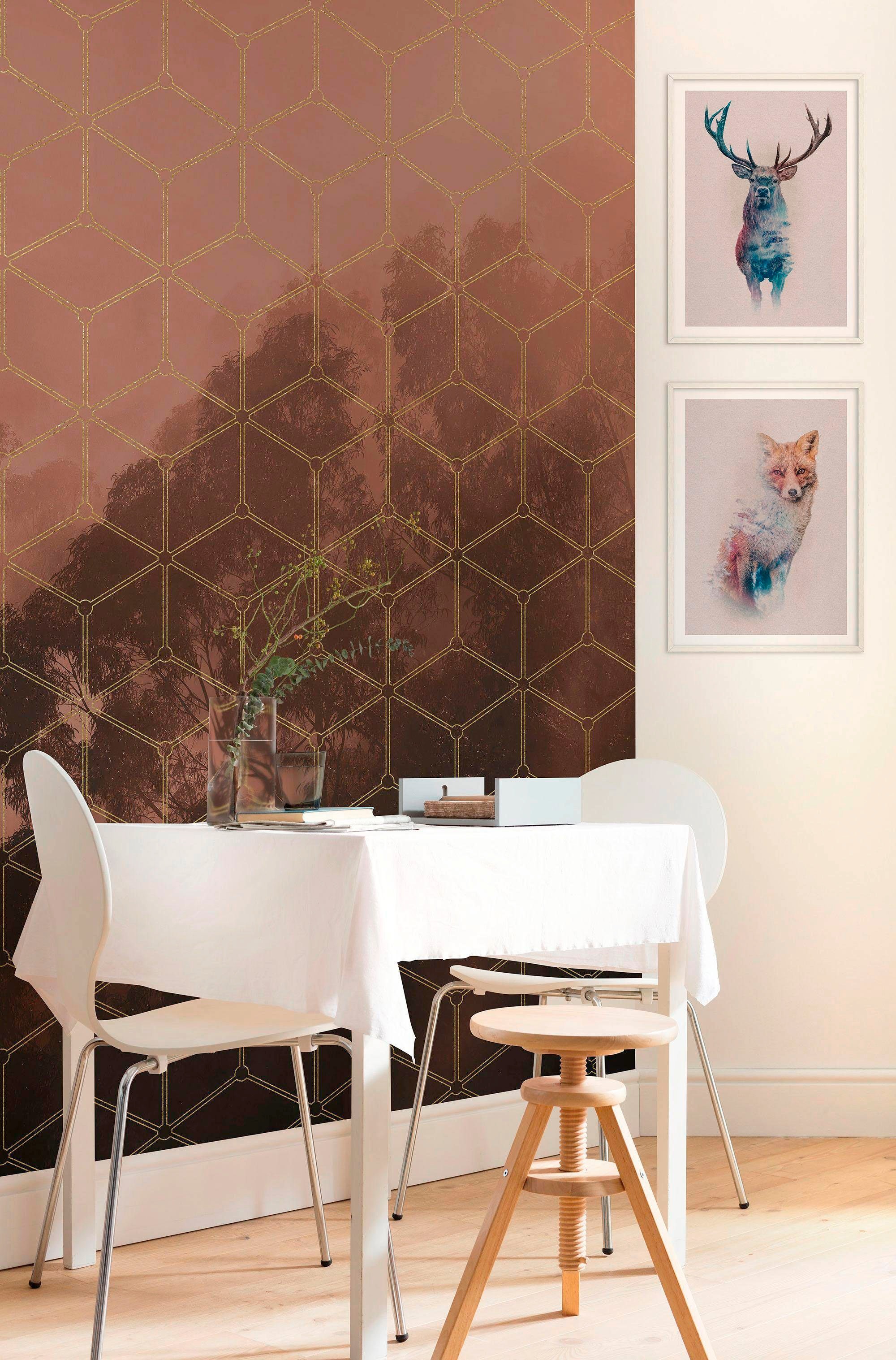 Komar Bild »Animals Forest Deer« Tiere 1 Stk. tlg. Wandbild zur Dekoration - ohne Rahmen