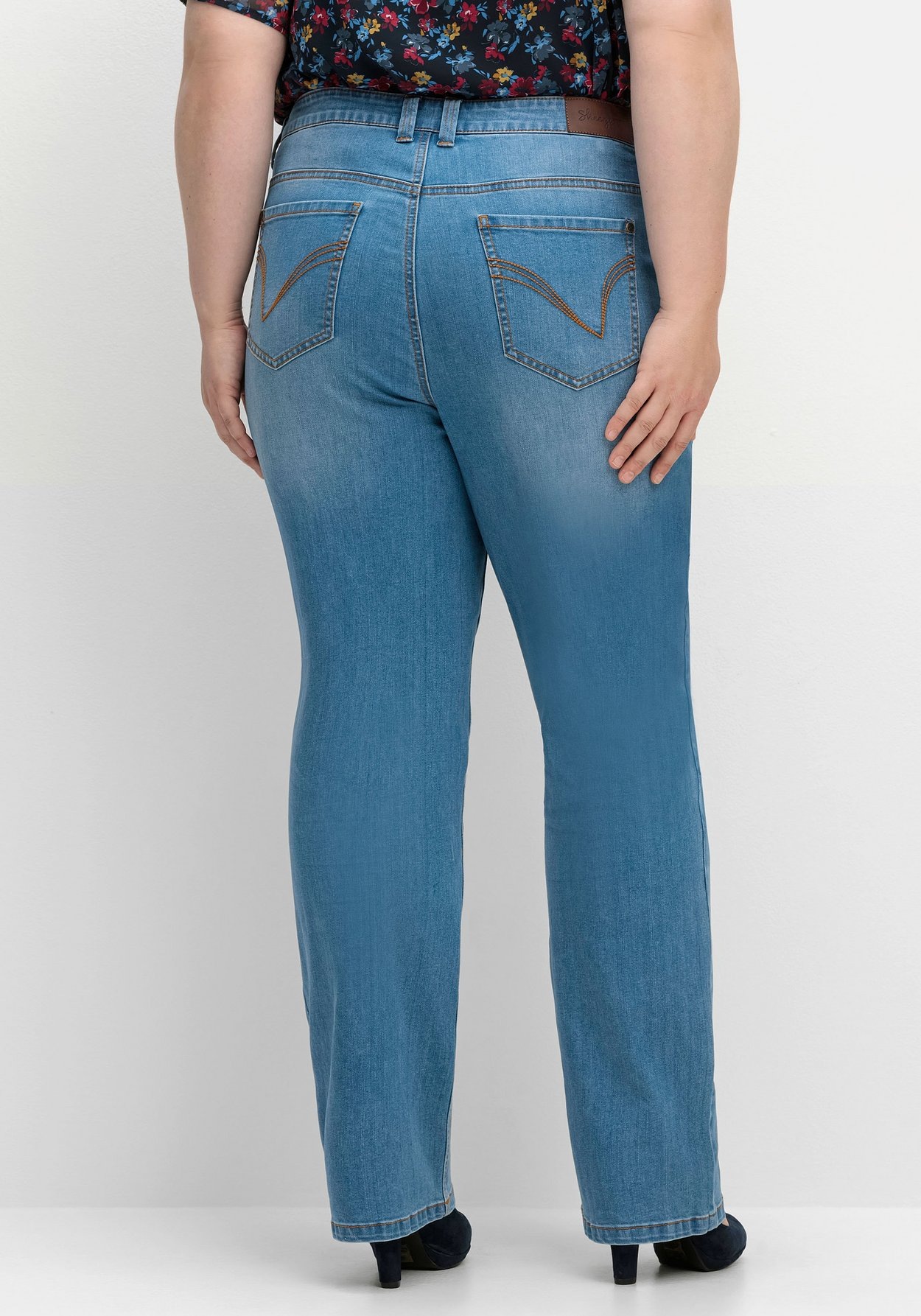 Sheego Stretch-Jeans »Gerade Jeans mit Bodyforming-Effekt«