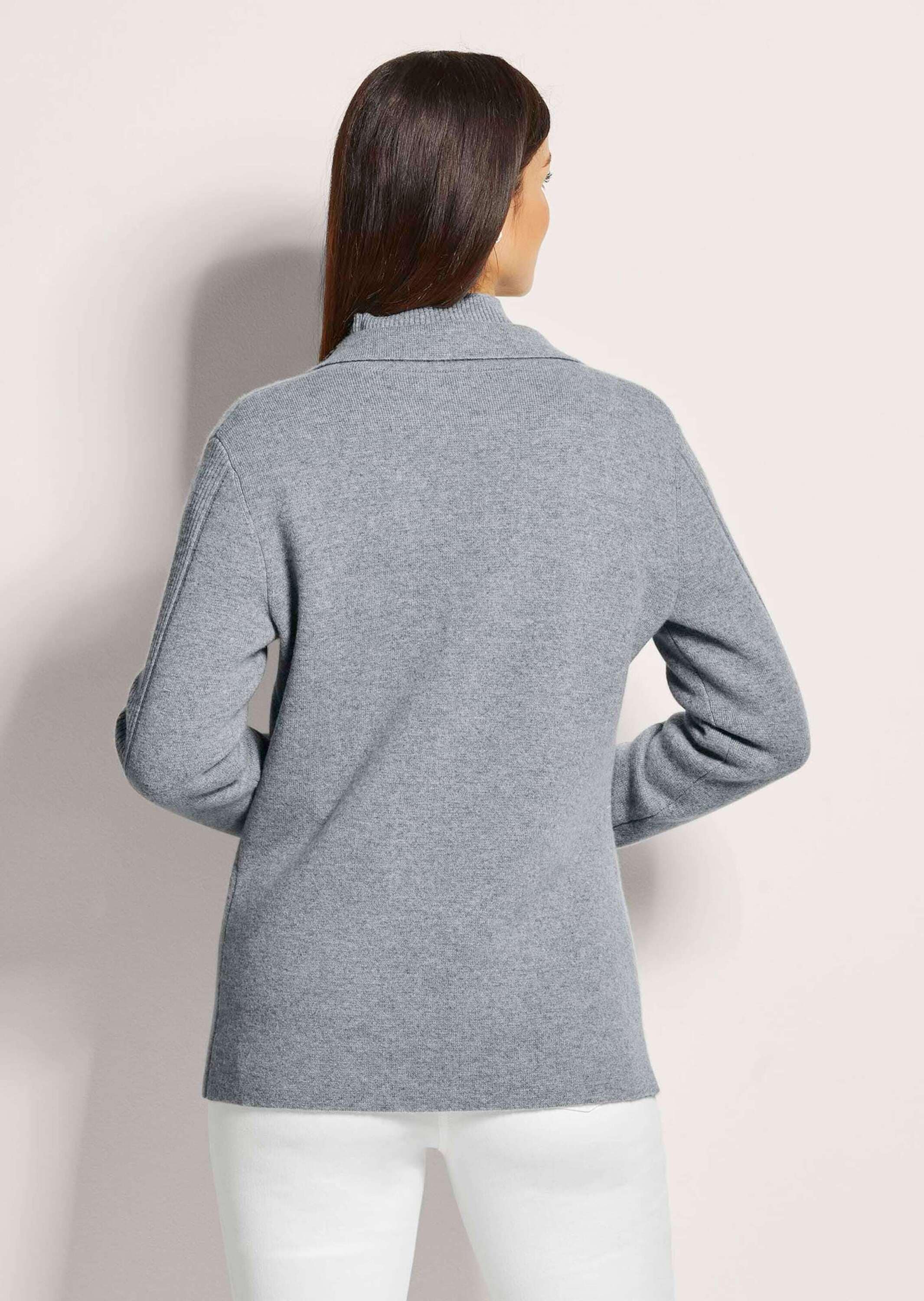 MADELEINE Strickjacke »Strickblazer Strickjacke aus Merinowolle und Kaschmir«
