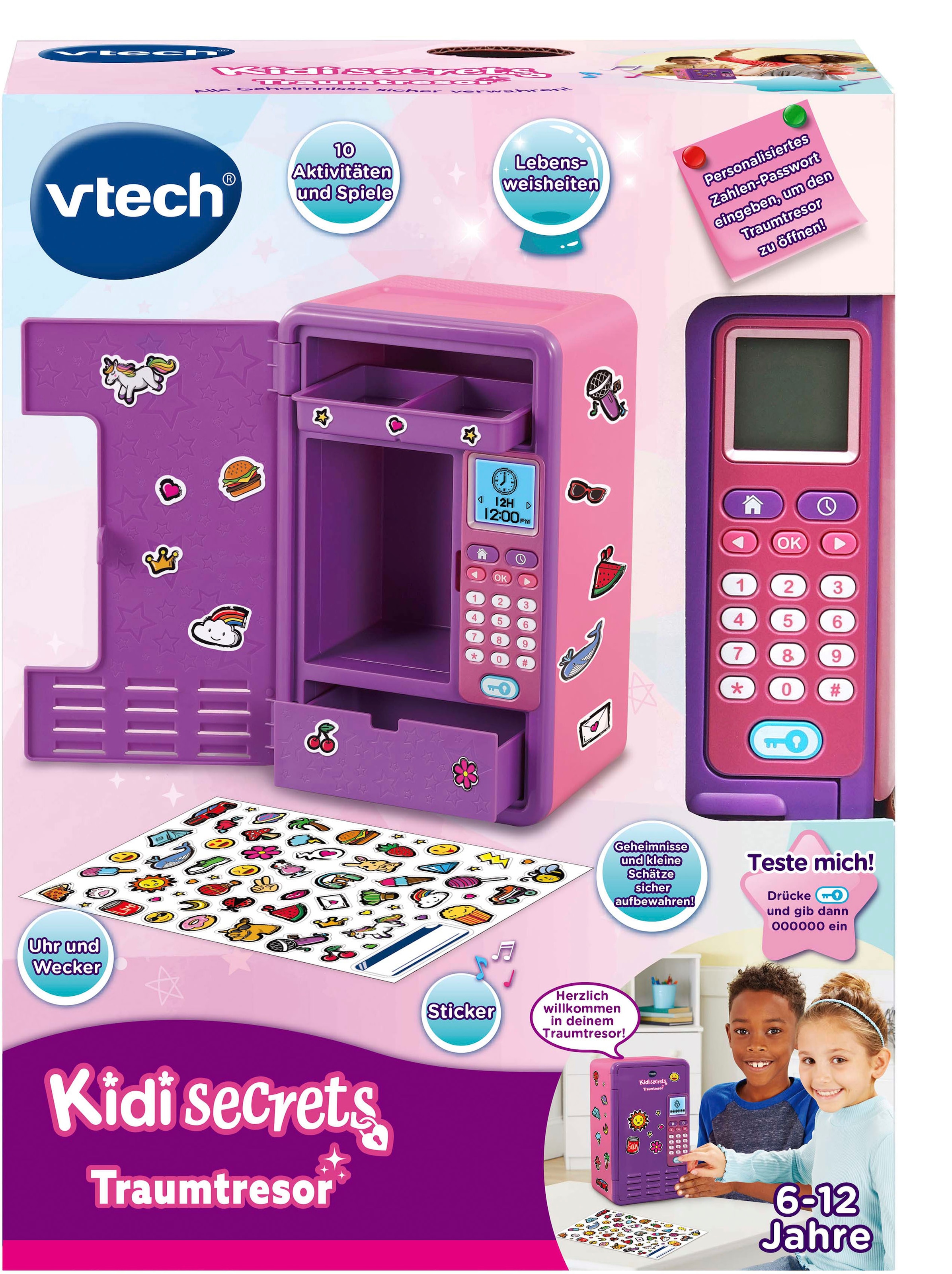 Vtech® Elektronisches Lautsprecher und bei Tagebuch Kidisecrets »Kiditronics, mit Zahlencode Traumtresor«