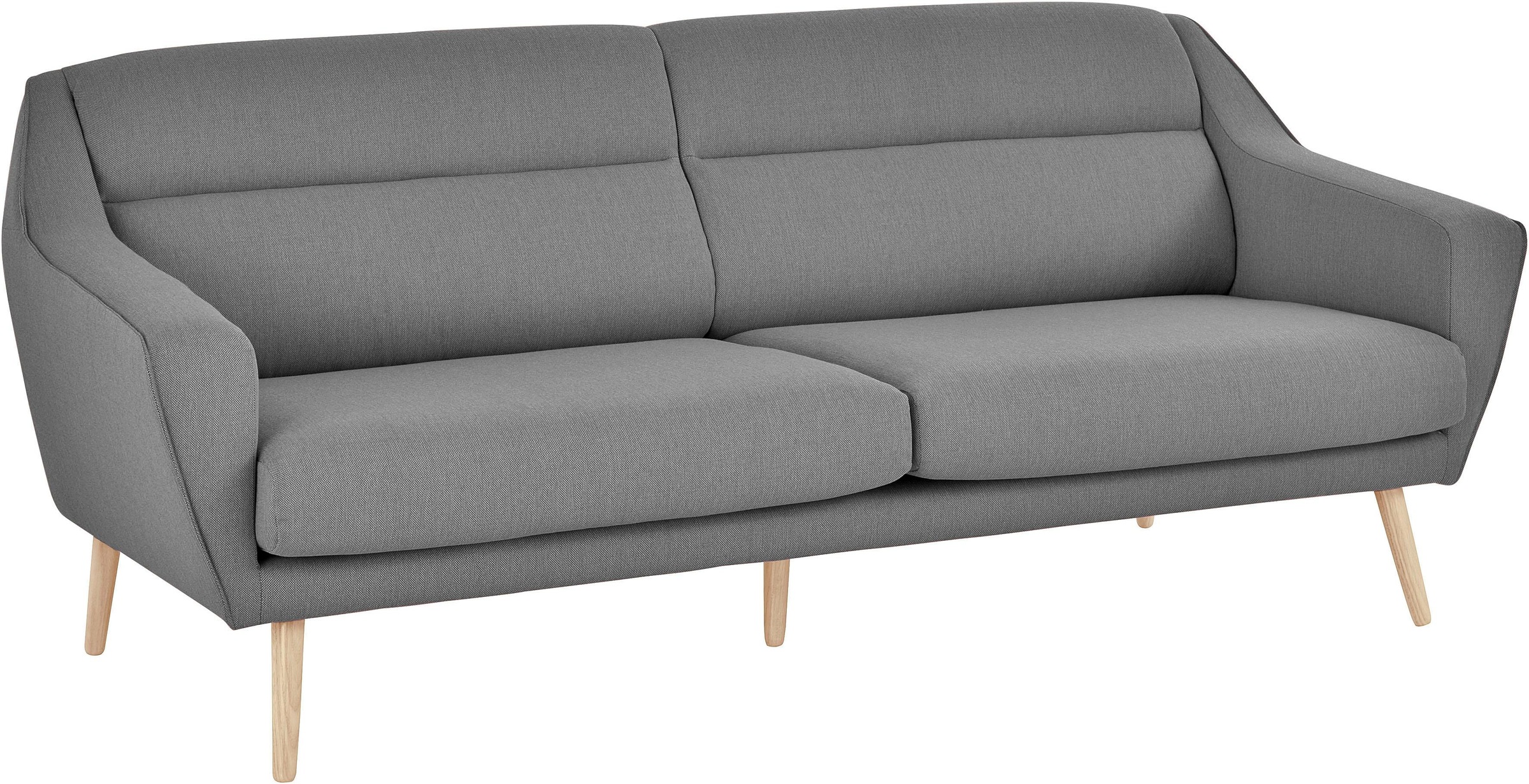 andas 3-Sitzer »Bille«, mit Naht im Rückenkissen und Eiche-Beinen, Design by Morten Georgsen