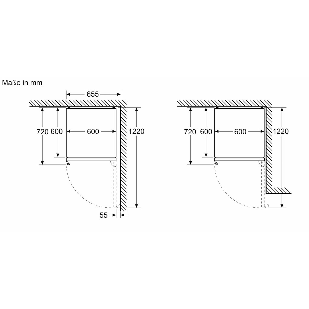 BOSCH Kühl-/Gefrierkombination »KGN39VCT«, KGN39VICT, 203 cm hoch, 60 cm breit