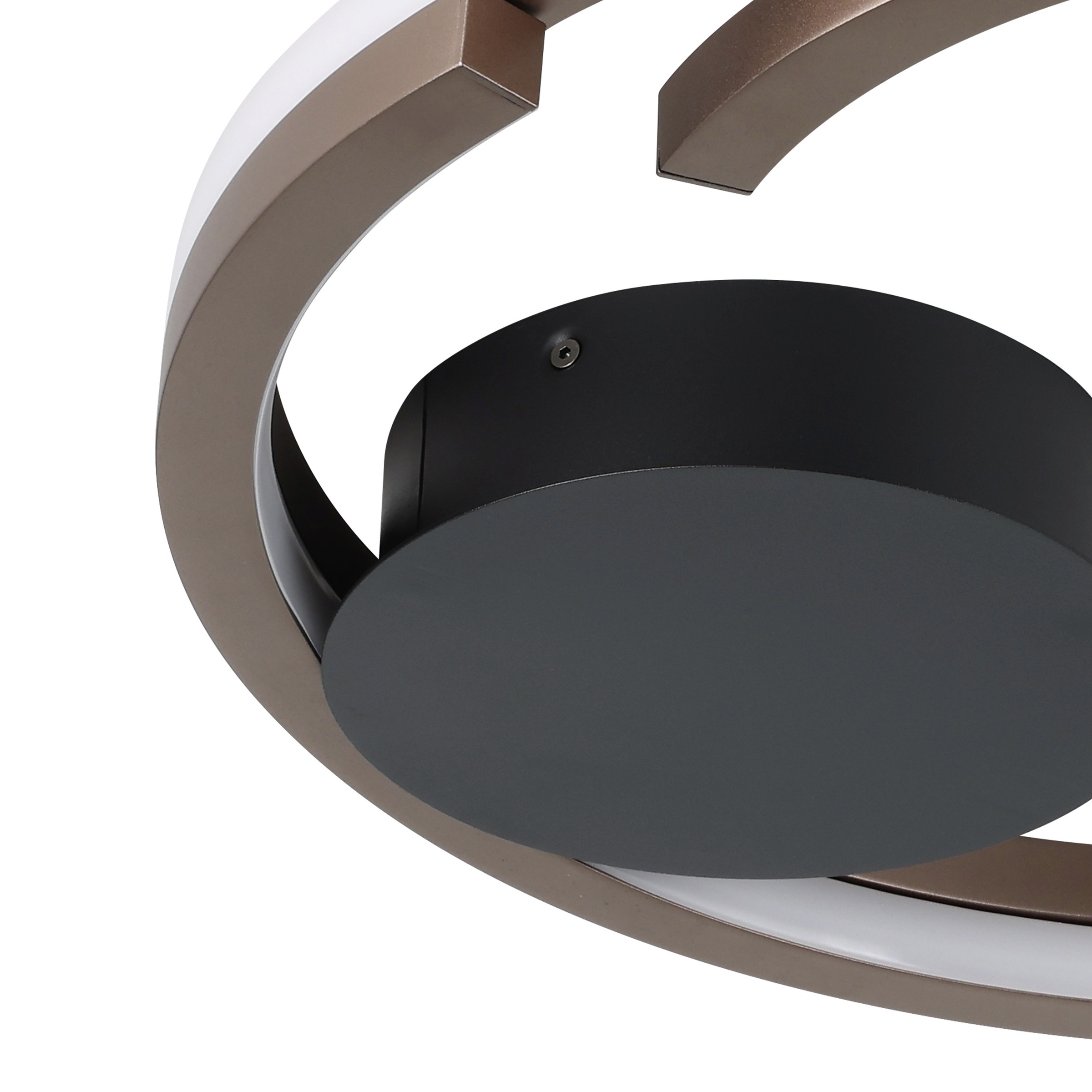 EGLO LED Deckenleuchte »MEZZOMONTE Deckenlampe - Alu, Stahl - LED;LED - 1X20W;1X20W - IP20« LED-Modul 1 Stk. Kaltweiß | Neutralweiß | Warmweiß Wohzimmerlampe, Esszimmerlampe, Flur, Schlafzimmer, H5 x Ø48 cm