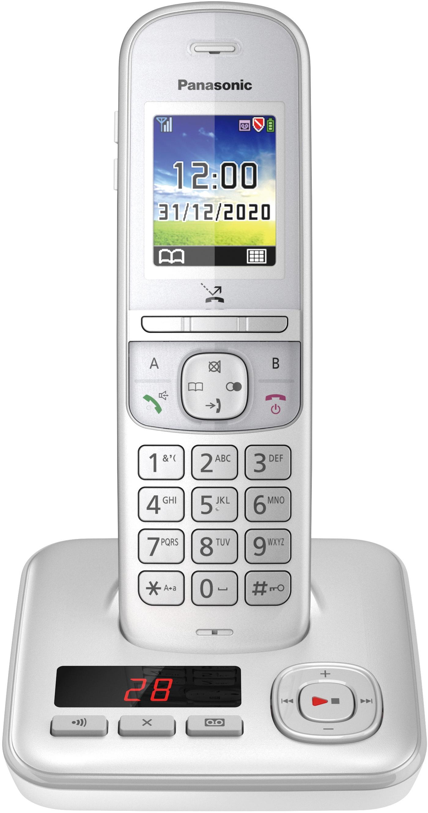Panasonic Schnurloses DECT-Telefon »KX-TGH722 Duo«, (Mobilteile: 2), mit Anrufbeantworter