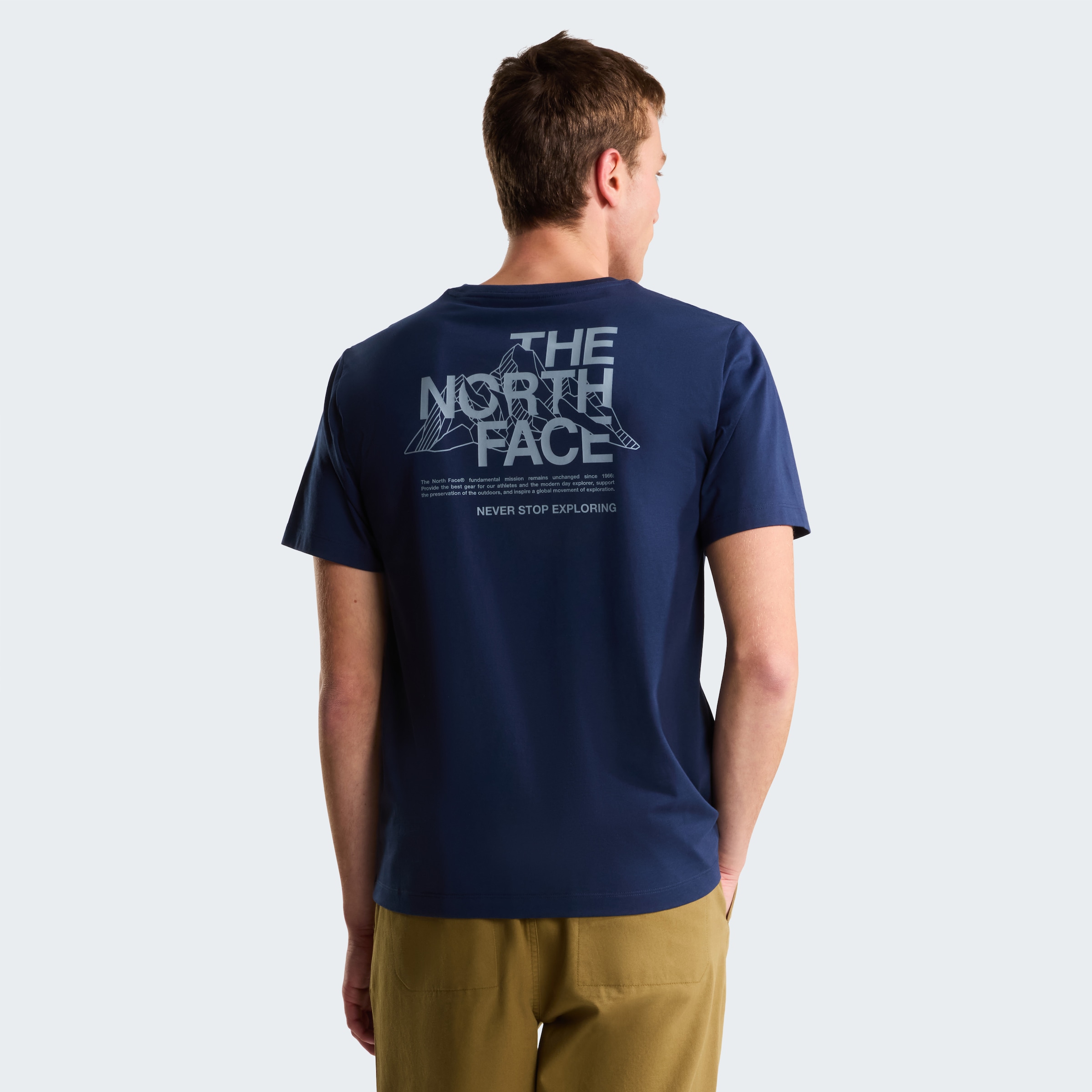 The North Face T-Shirt »M MOUNTAIN SKETCH  REGULAR SHORT SLEEVE TEE-GRAPHIC« normale Passform, kurze Ärmel, sportlicher Stil