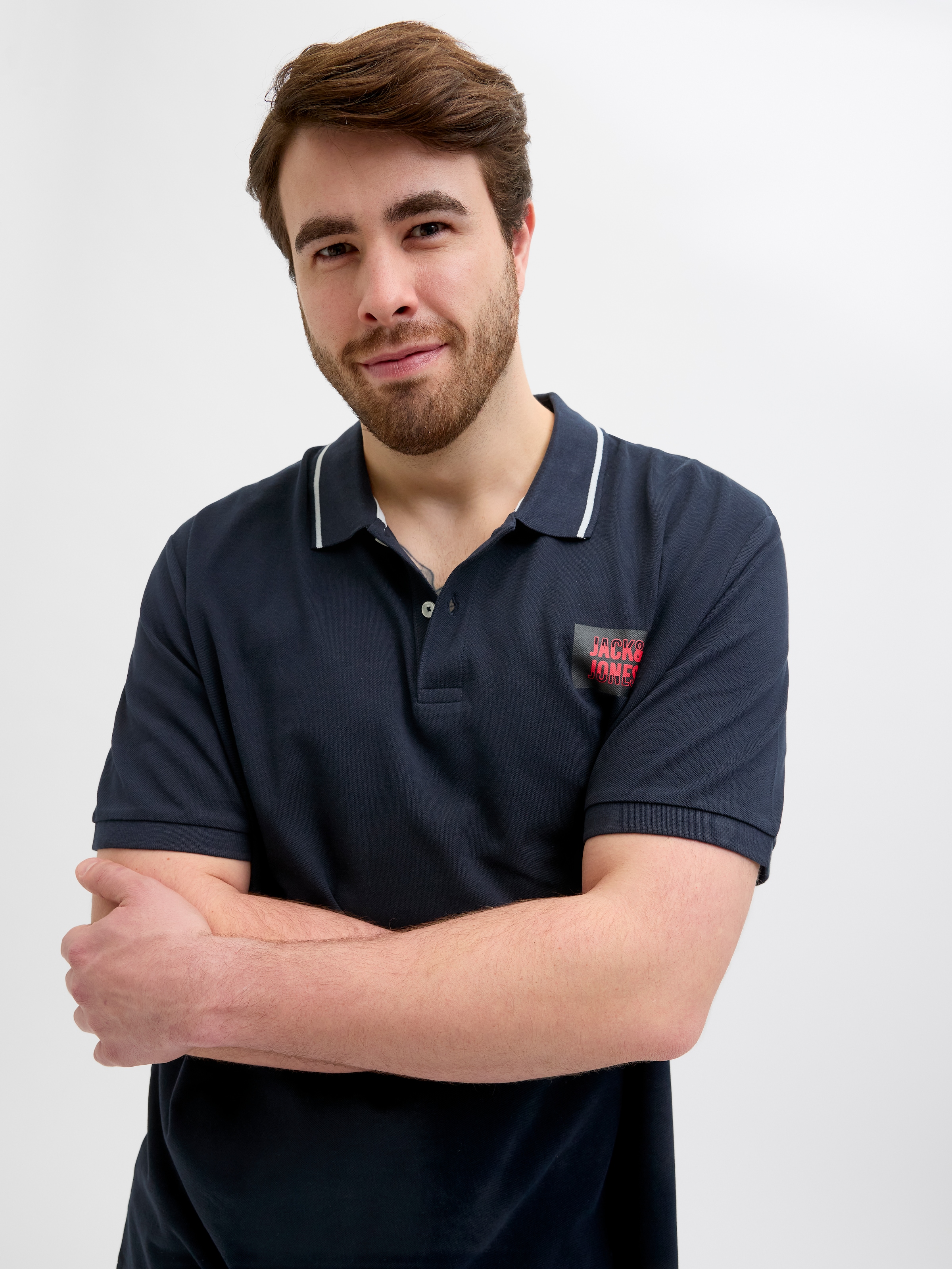 Jack & Jones PlusSize Poloshirt »JJHUDSON POLO SS PLS«