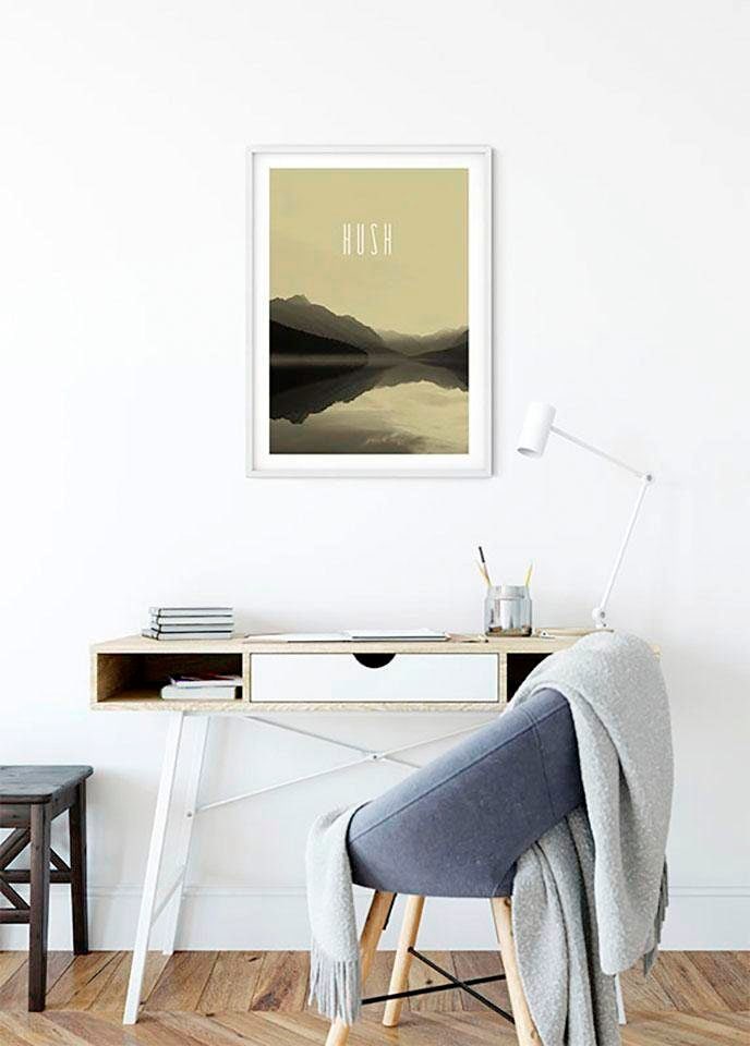 Komar Bild »Word Lake Hush Sand«, Natur, (1 St.), Wandbild zur Dekoration - ohne Rahmen