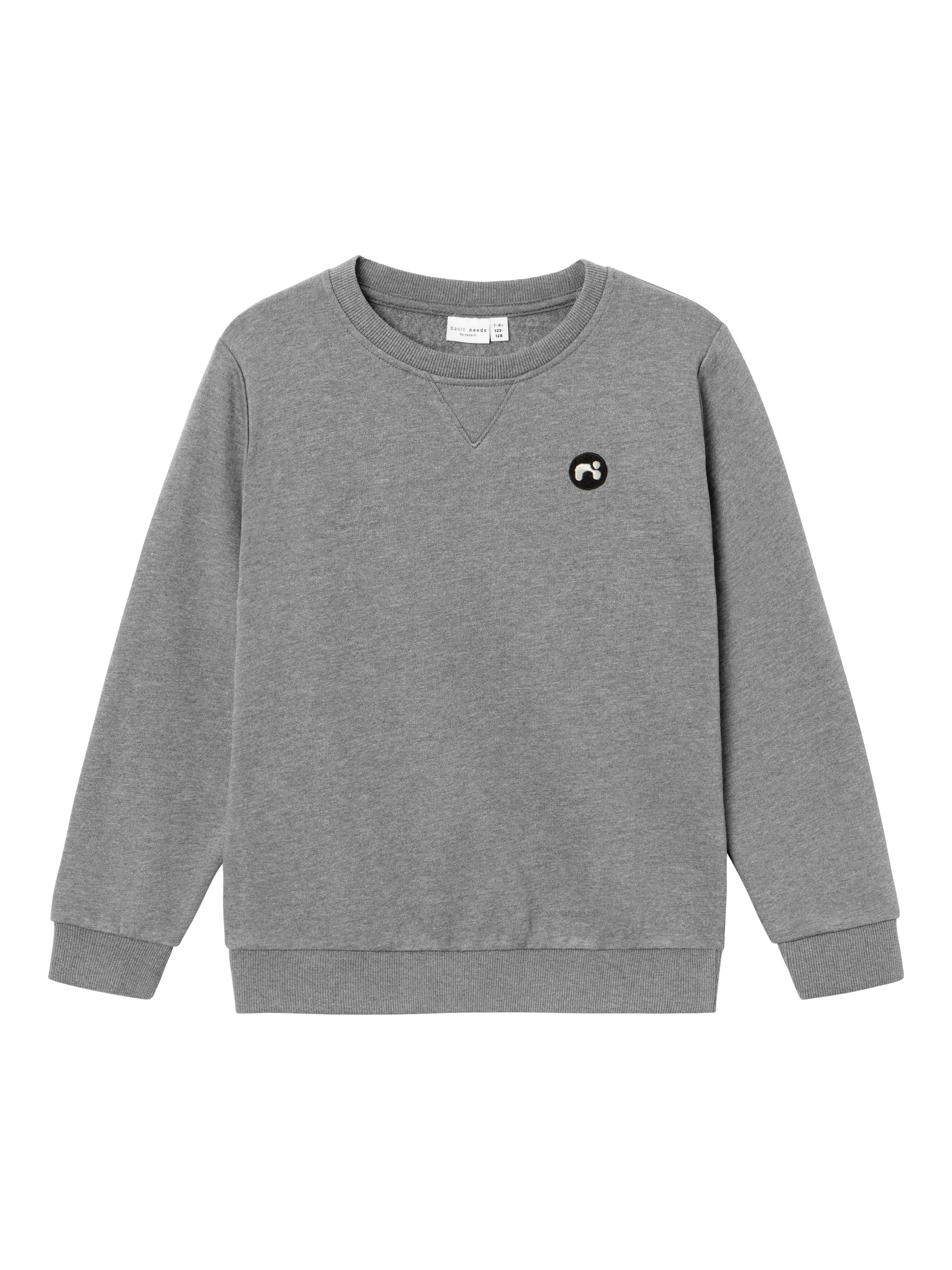 Name It Sweatshirt »NKMVIMO für Jungen mit Bündchen und klassischer Form«, unifarben, casual, regular fit, Baumwollmischung, Rundhals