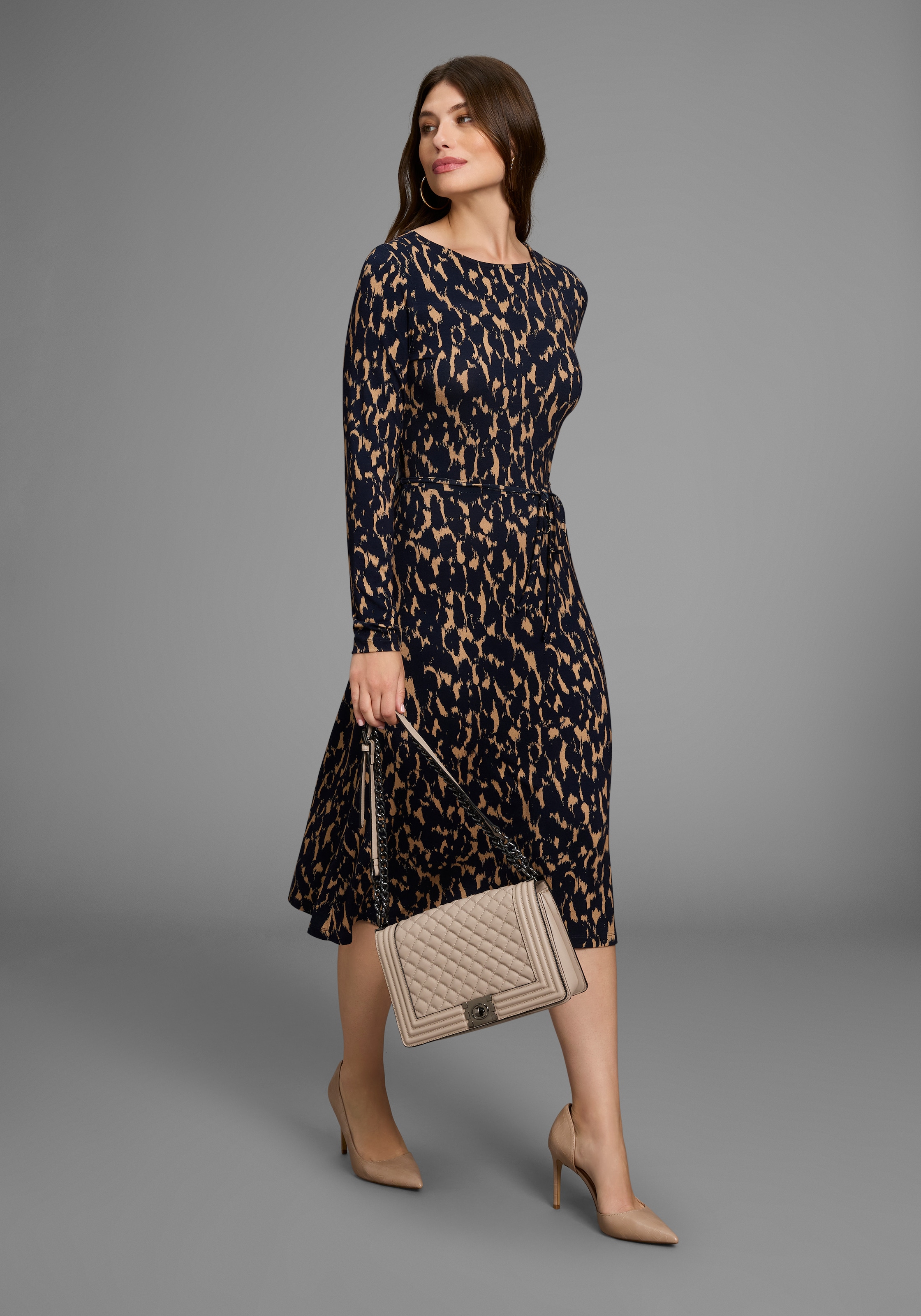 HECHTER PARIS Jerseykleid, mit modernem Print