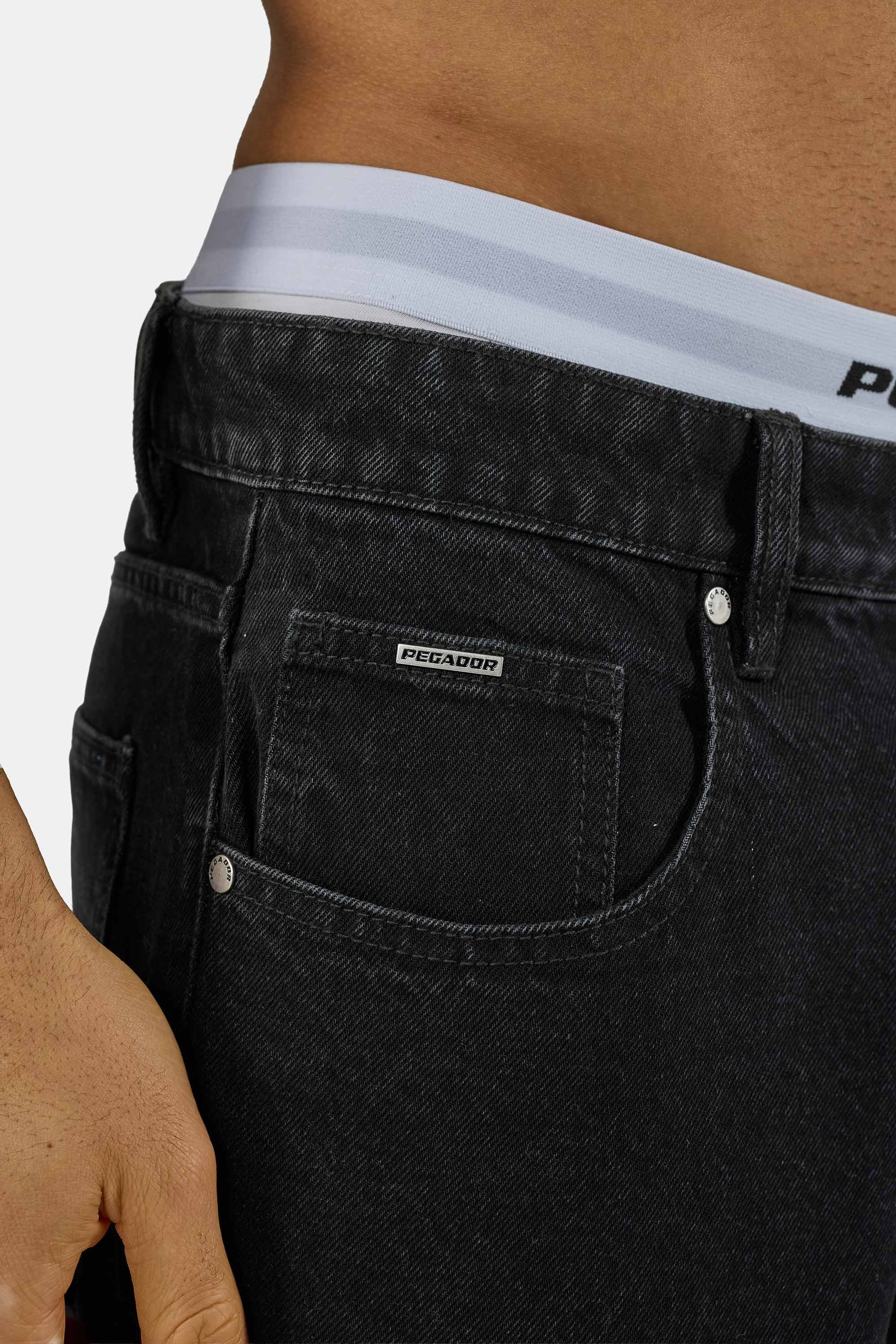 PEGADOR Loose-fit-Jeans »Baltra Baggy Jeans« Baumwolle, loose fit