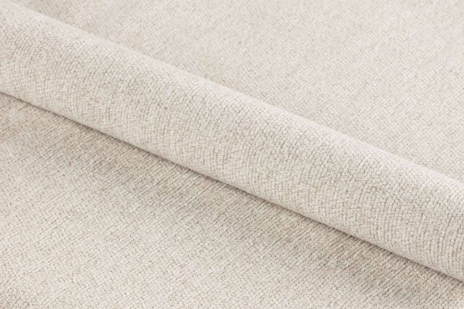 ACTONA GROUP Esszimmerstuhl »Lucy«, Stoff beige, Rücken Eichenfurnier, 4-Stern-Fußkreuz schwarz, drehbar