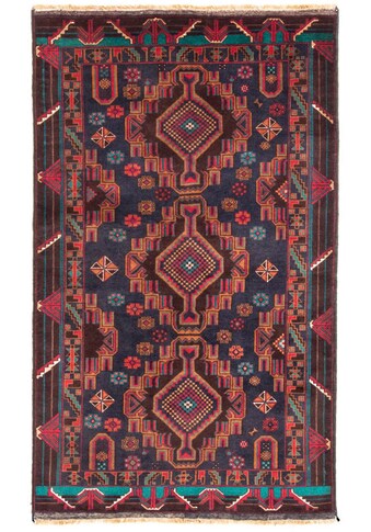 morgenland Hochflor-Läufer »Belutsch Medaillon Rosso scuro 194 x 108 cm«, rechteckig,... kaufen