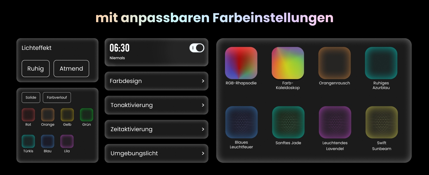 Renpho Personenwaage »Elis Chroma smarte Personenwaage« Lichteffekt der Waagenoberfläche nach Stimmung anpassbar