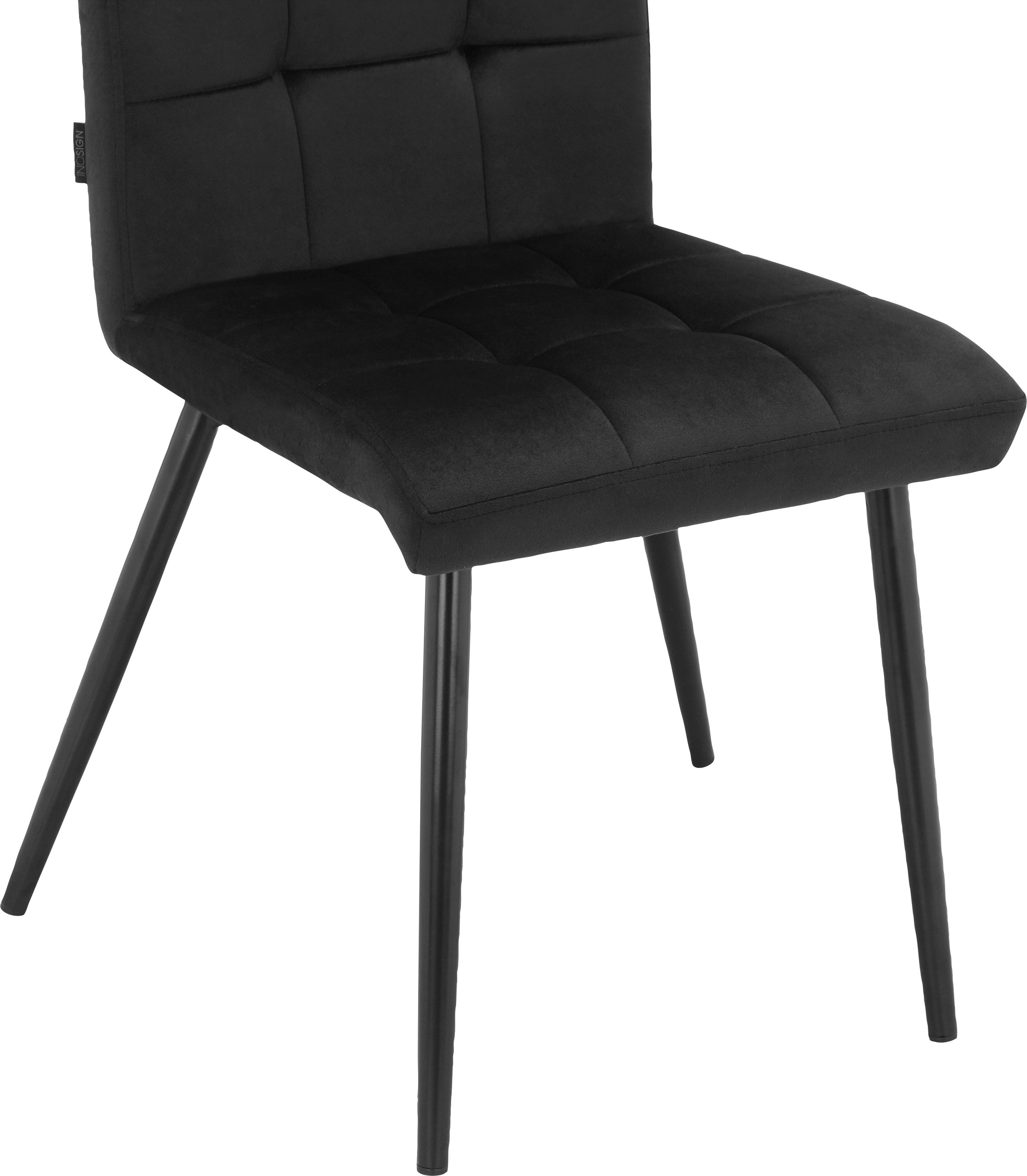 INOSIGN Esszimmerstuhl »Kerim«, 2 St., Veloursstoff, im 2er Set erhältlich, mit Sitz und Rücken gepolstert, Sitzhöhe 48 cm