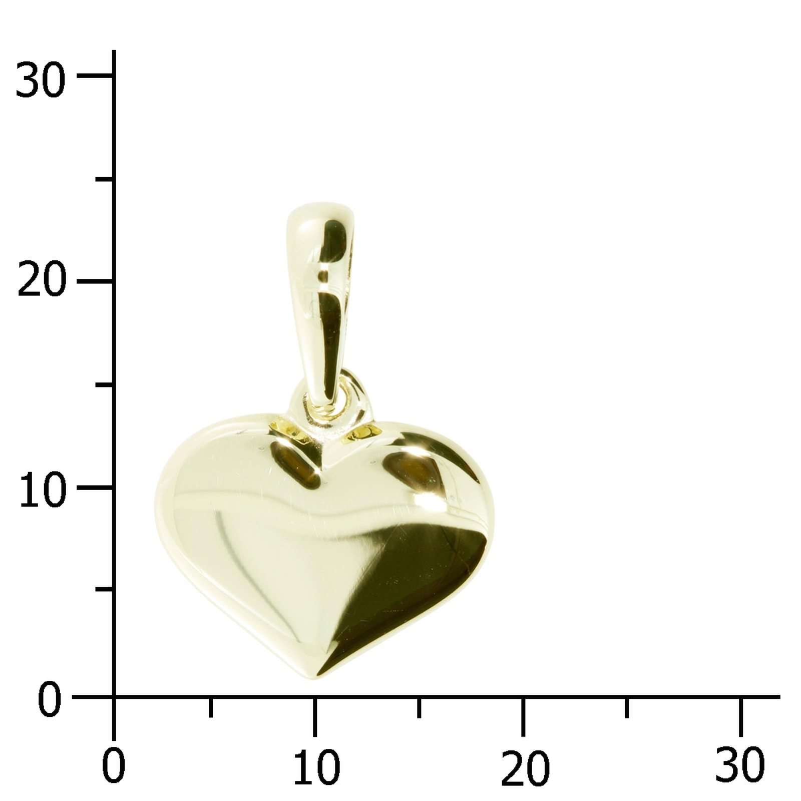 OSTSEE-SCHMUCK Kettenanhänger »- Herz - Gold 333/000 - ,«