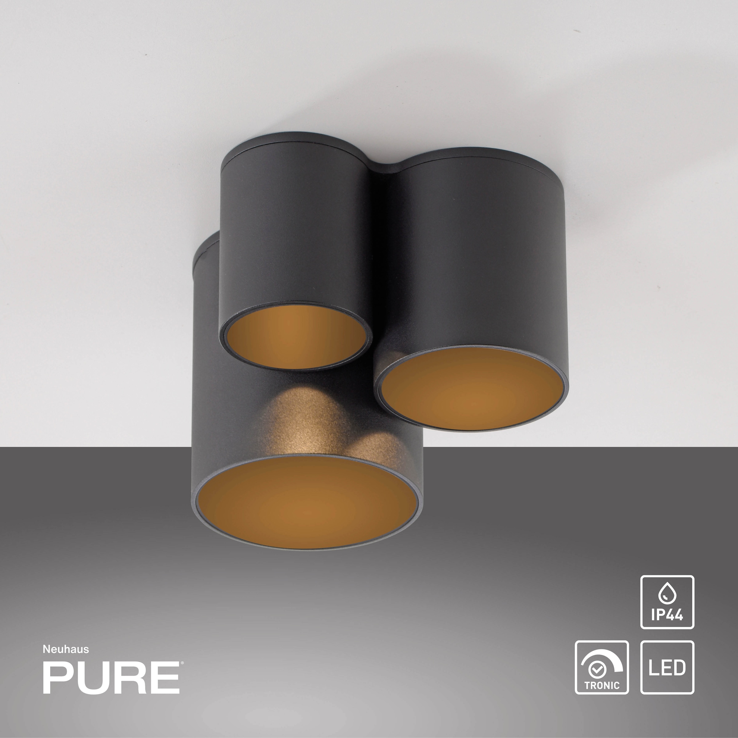 Neuhaus PURE LED Deckenleuchte »PURE Point« LED-Board 1 Stk. Warmweiß Dimmfähig per separatem Tronicdimmer,  IP44