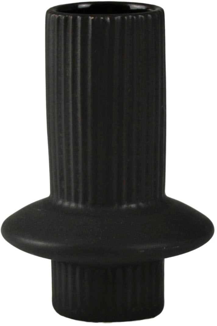 AM Design Tischvase »Blumenvase mit kunstvoller Ausbuchtung«, (Set, 2 St.), Dekovase aus Keramik, Höhe ca. 14 cm