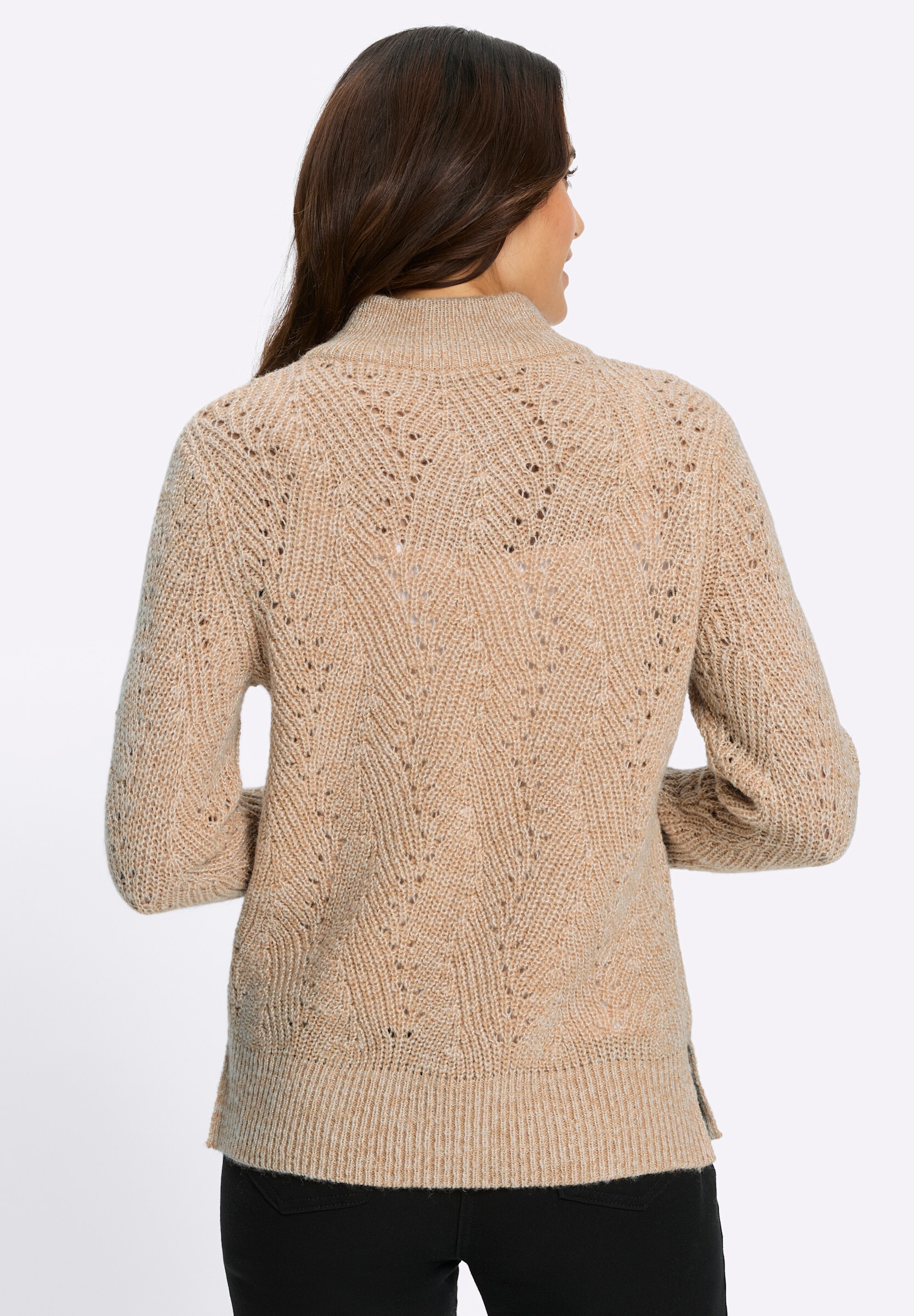 Witt Longpullover »Troyer Troyer mit Ajourstrick«