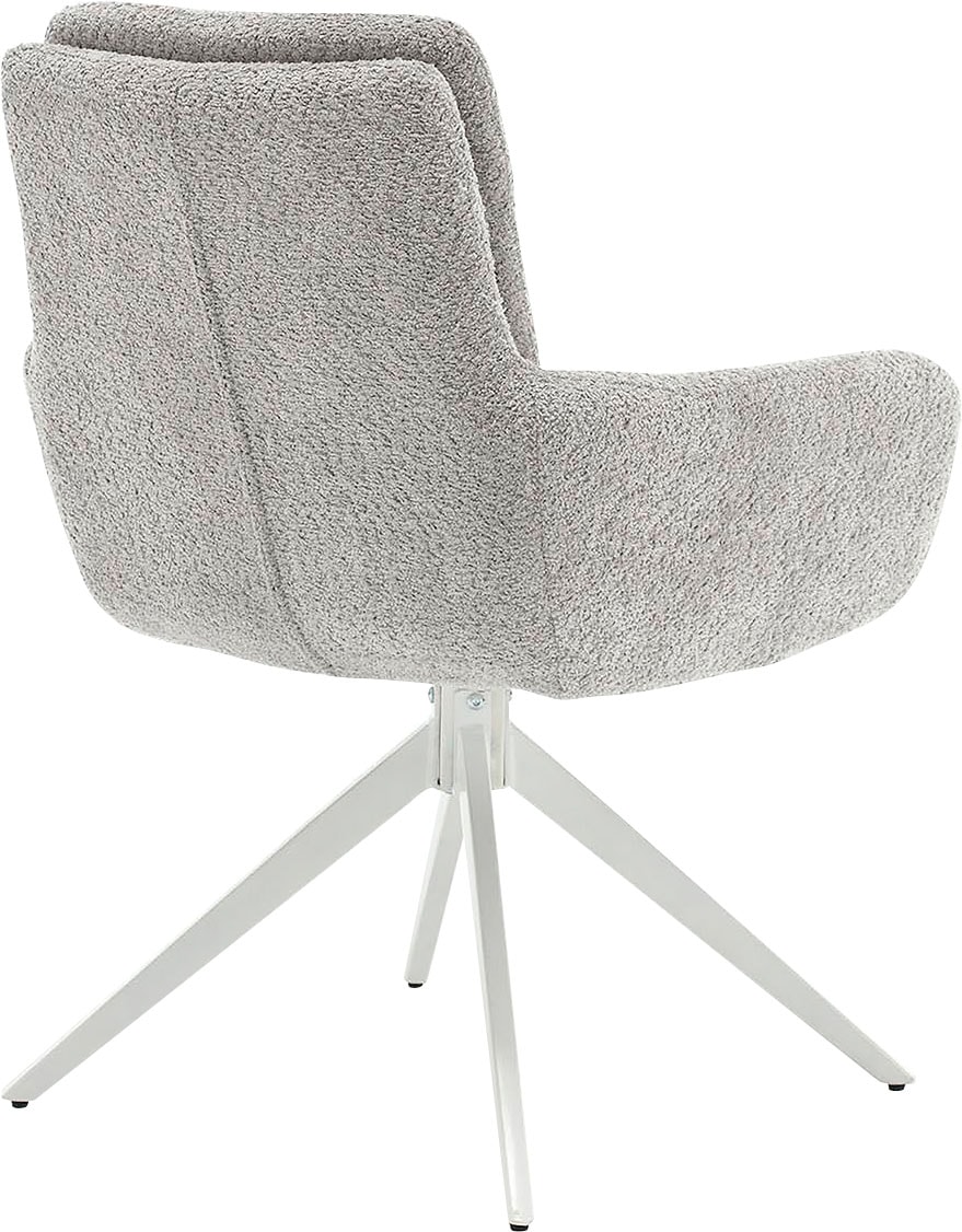 Home affaire Esszimmerstuhl »Taragona«, (Set), 2 St., Boucle, mit unterschiedlichen Beingestellen, Holz oder Metall