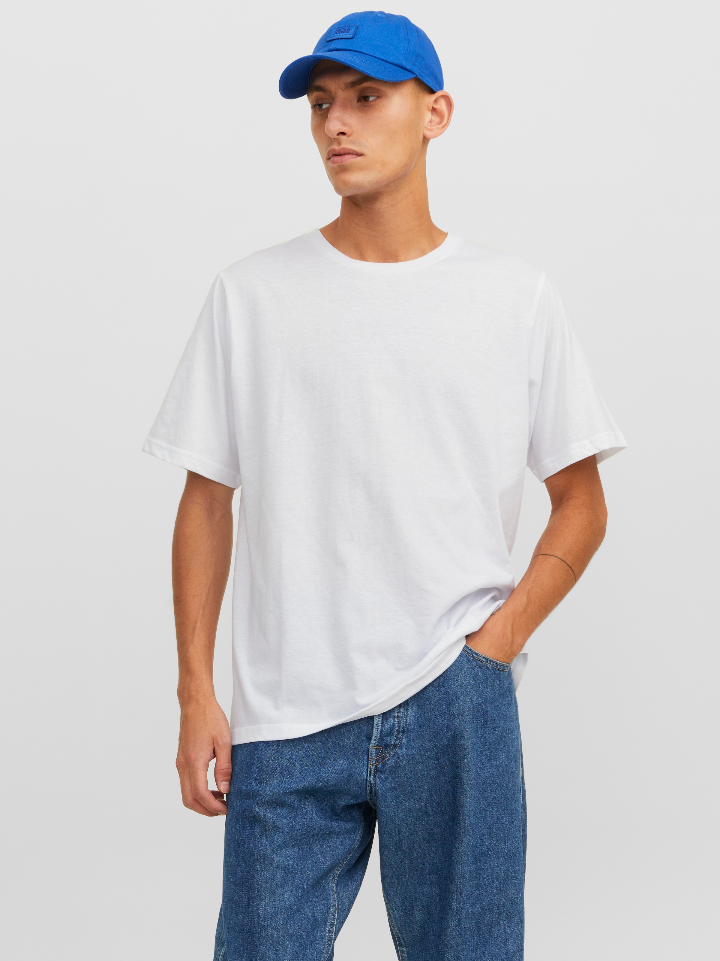 Jack & Jones Rundhalsshirt »JACUNDER TEE CREW NECK 3 PACK NOOS«, (Packung, 3 tlg.)