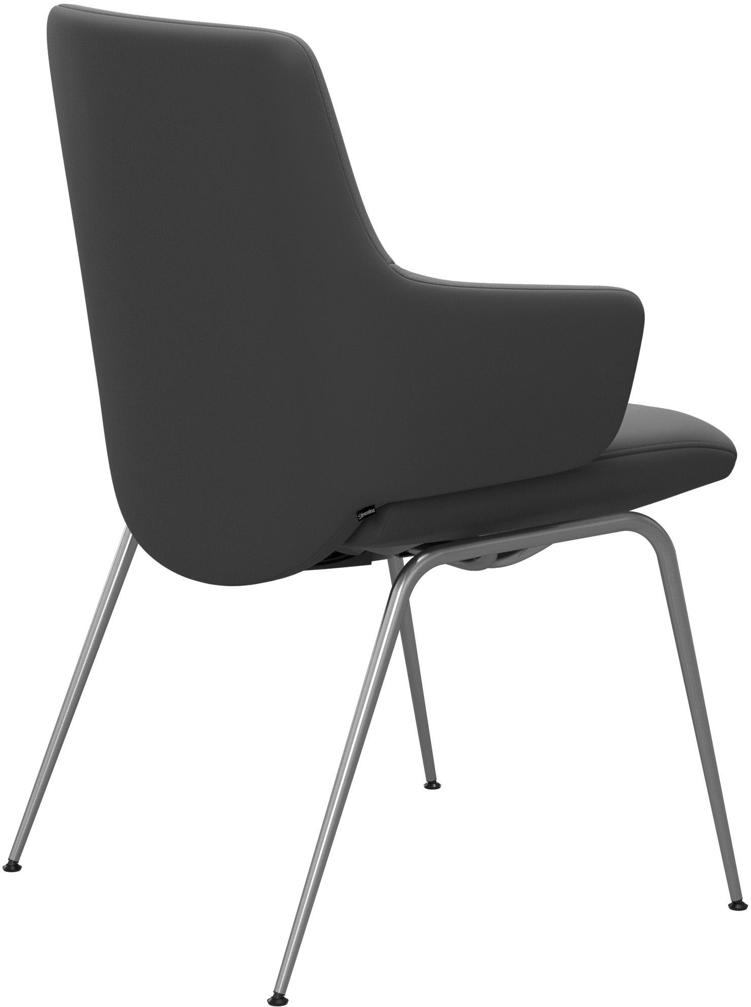 Stressless® Polsterstuhl »Laurel«, Leder BATICK, Low Back mit Armlehne, Größe L, mit Beinen aus Stahl in Chrom matt