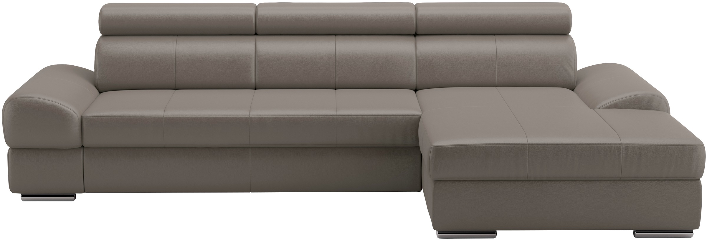 sit&more Ecksofa Broadway, mit verstellbaren Kopfteilen, wahlweise mit Bettfunktion