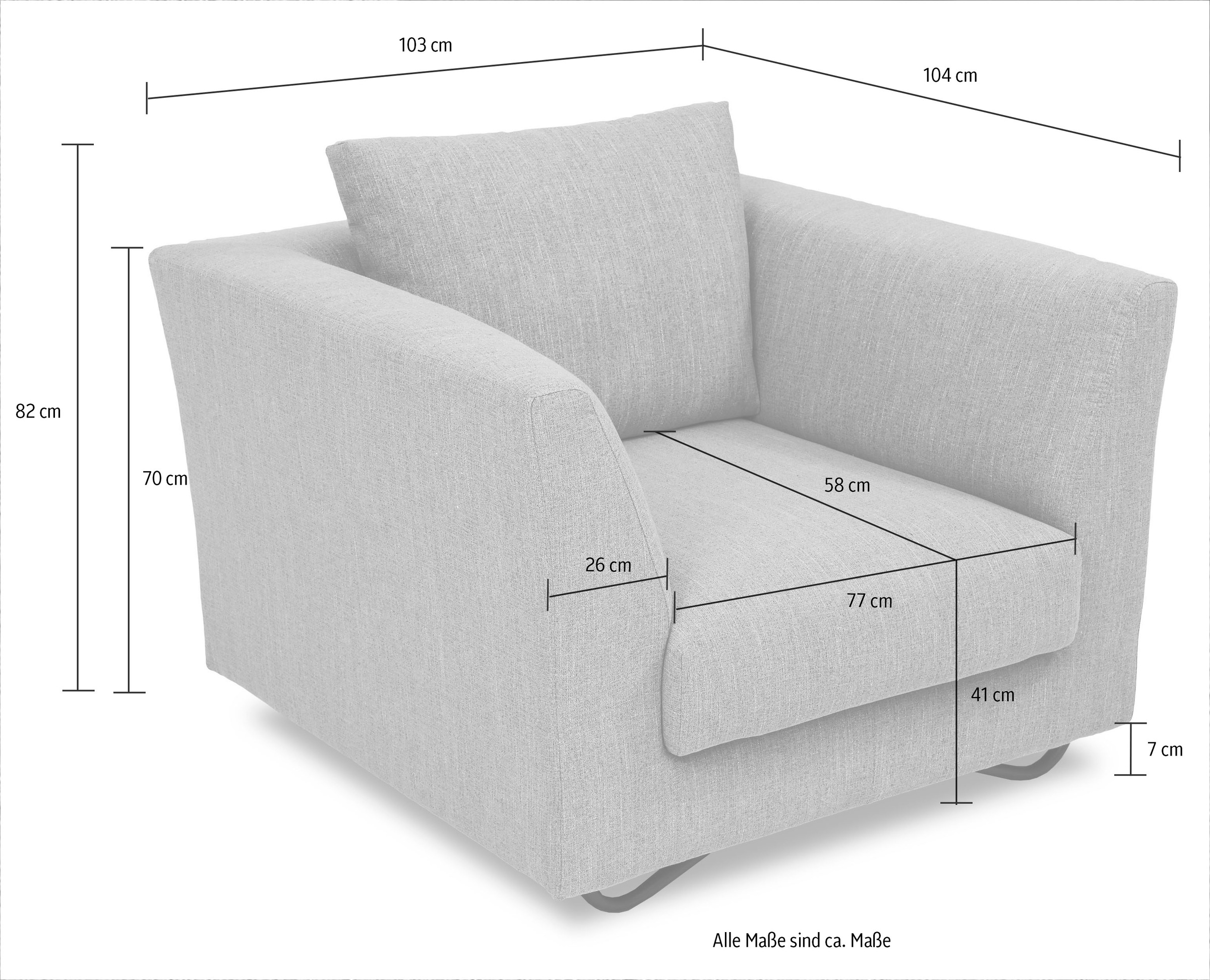 Alte Gerberei Sessel »Designsessel, Loungesessel im aufwendigen Design«, mit extravaganten Füße aus lackiertem Metall