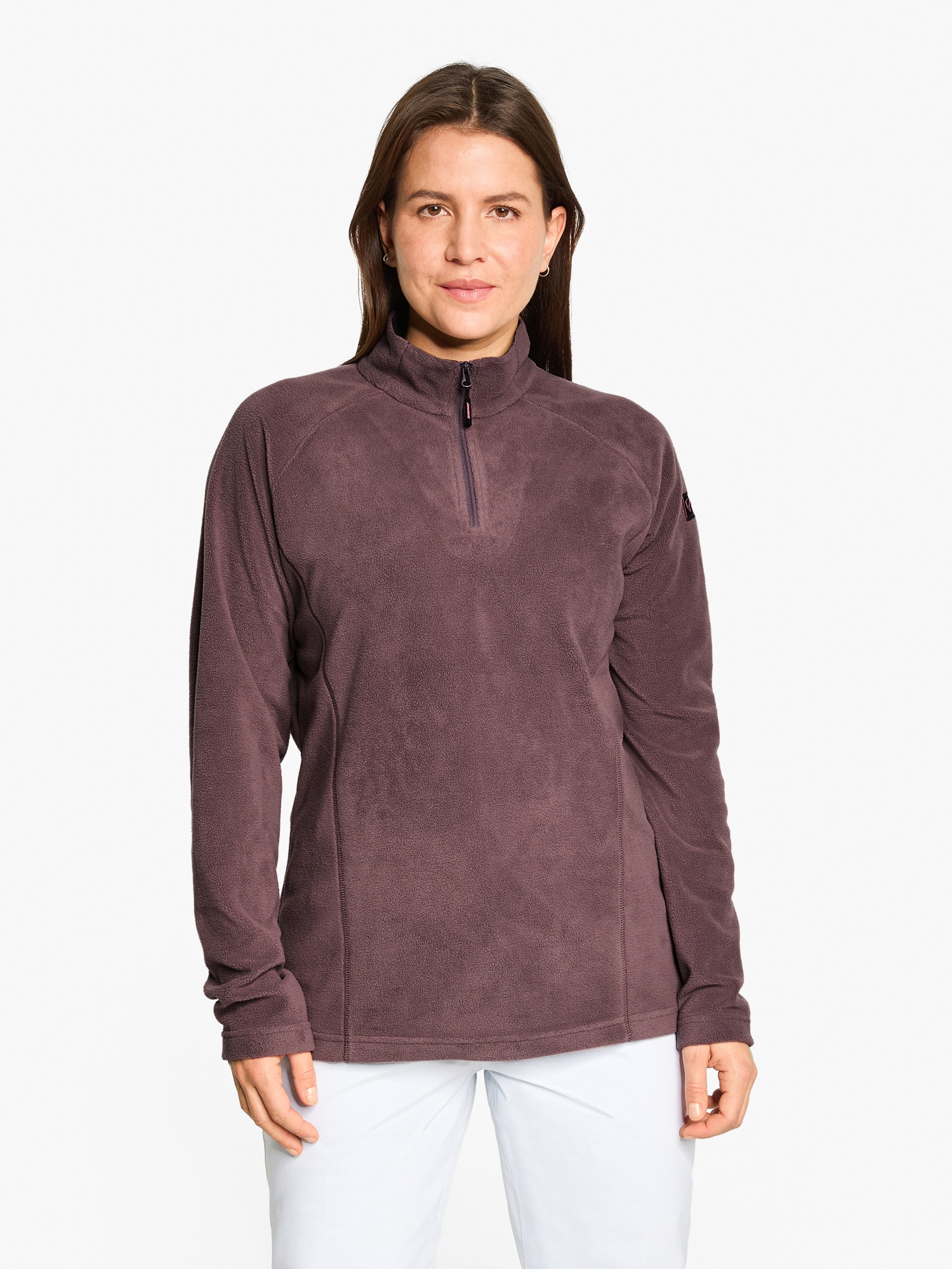 Ziener Sweatshirt »JANUKI-Z DAMEN«, Fleece, wärmend, elastisch, halber Front-Reißverschluss

