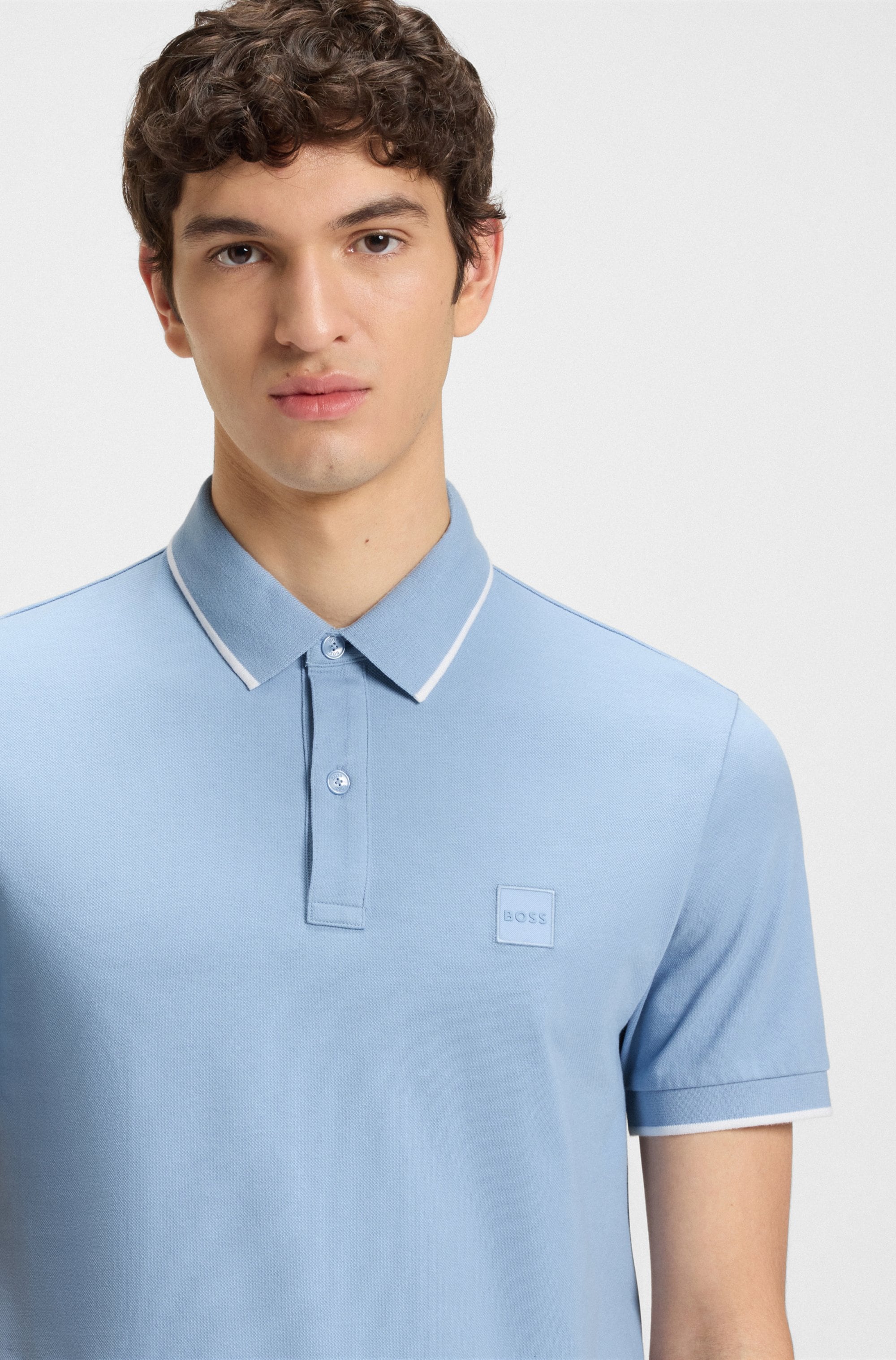 BOSS ORANGE Poloshirt »Passertip«, mit BOSS Logo-Badge