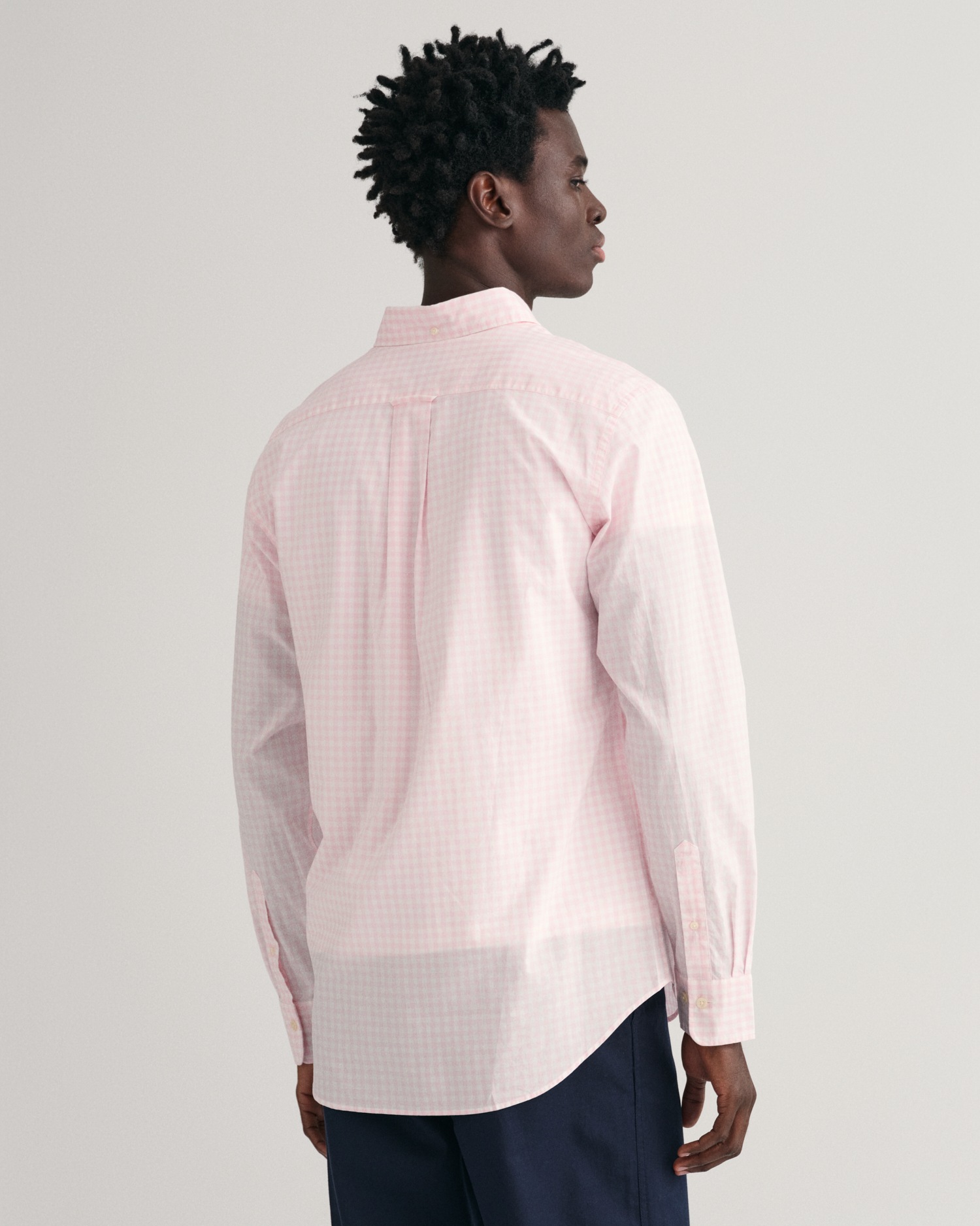 Gant Langarmhemd »REG POPLIN GINGHAM SHIRT«, mit Logostickerei auf der Brust
